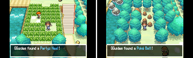 You’ll find handy items littered all across Unova, both in plain sight (left) and out of sight (right).