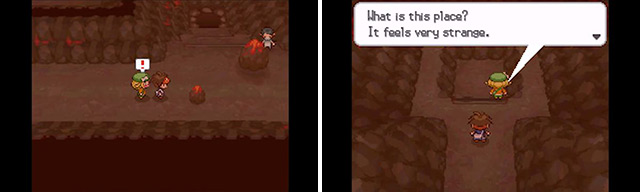 After you’ve thrashed the Elite Four and obtained the Magma Stone, you can return here to encounter Heatran.