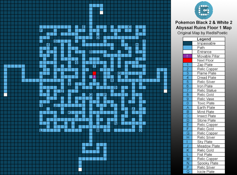 Abyssal Ruins Floor 1 Map