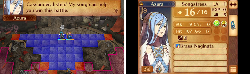 Azura will refresh a unit of your choice each turn. Handy!