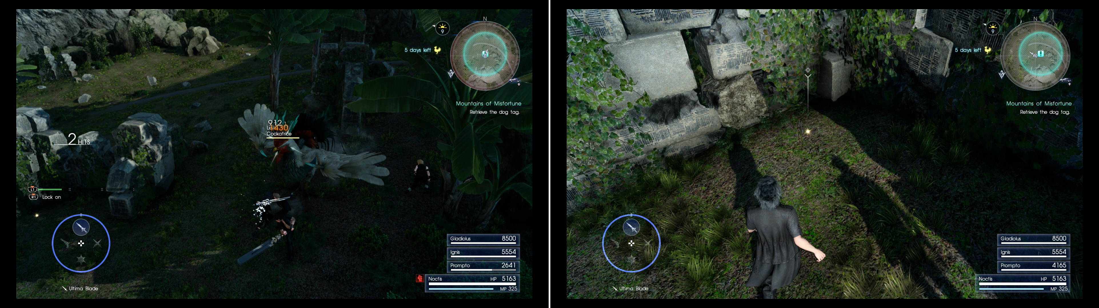 Kill a Cockatrice near some ruins (left) then pick up the Polished Dog Tag (right).