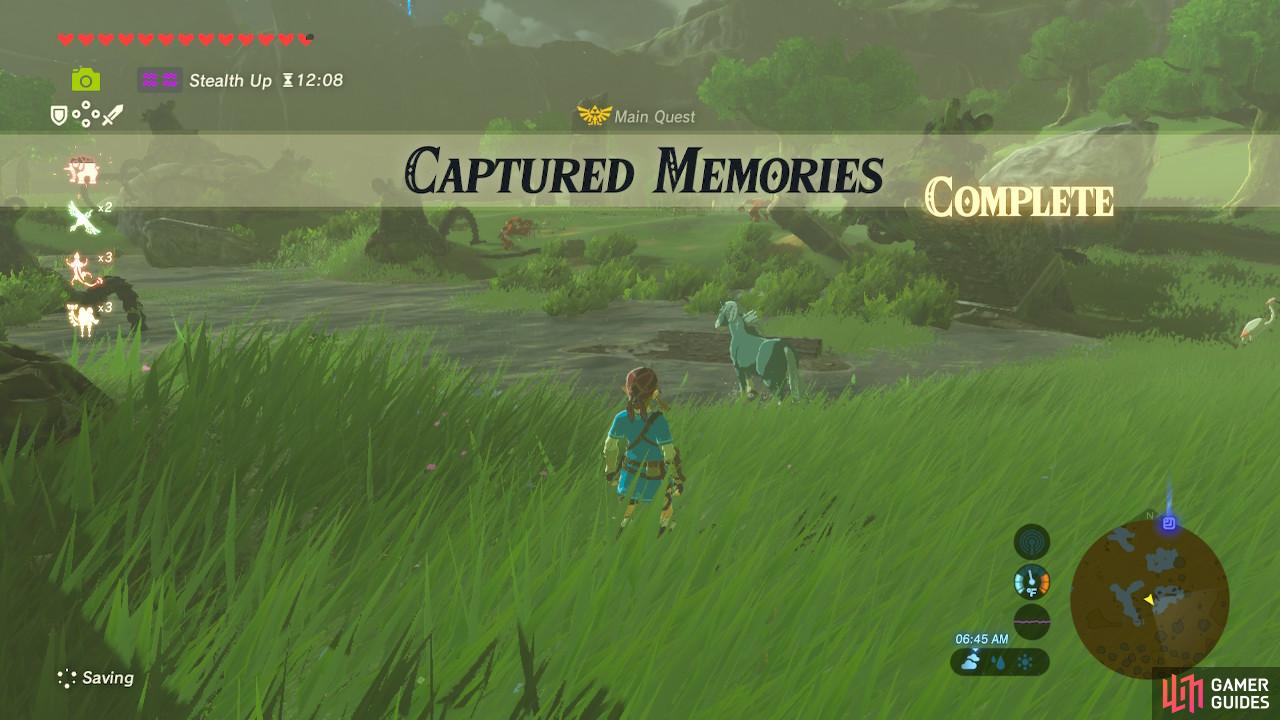 The quest will be complete once you’ve recovered all 13 memories.