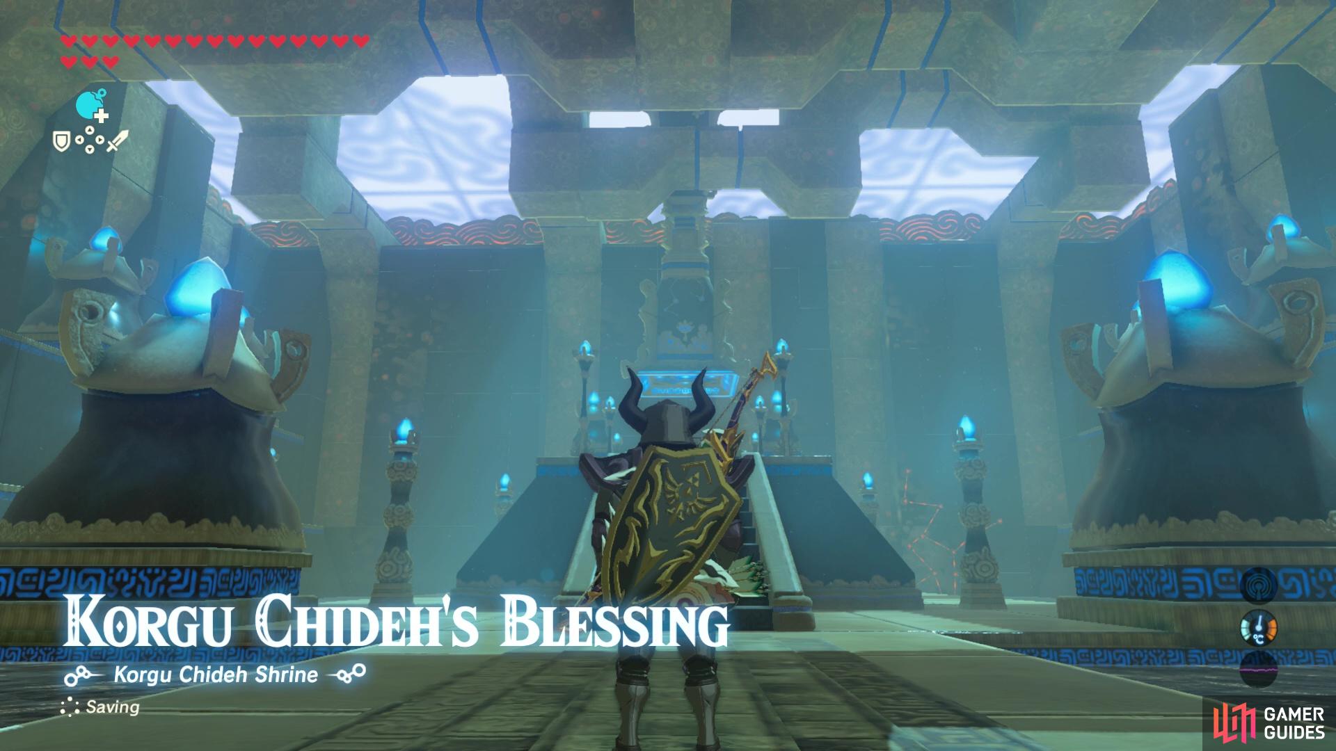 After completing the shrine quest, you’ll be rewarded with a blessing shrine. 