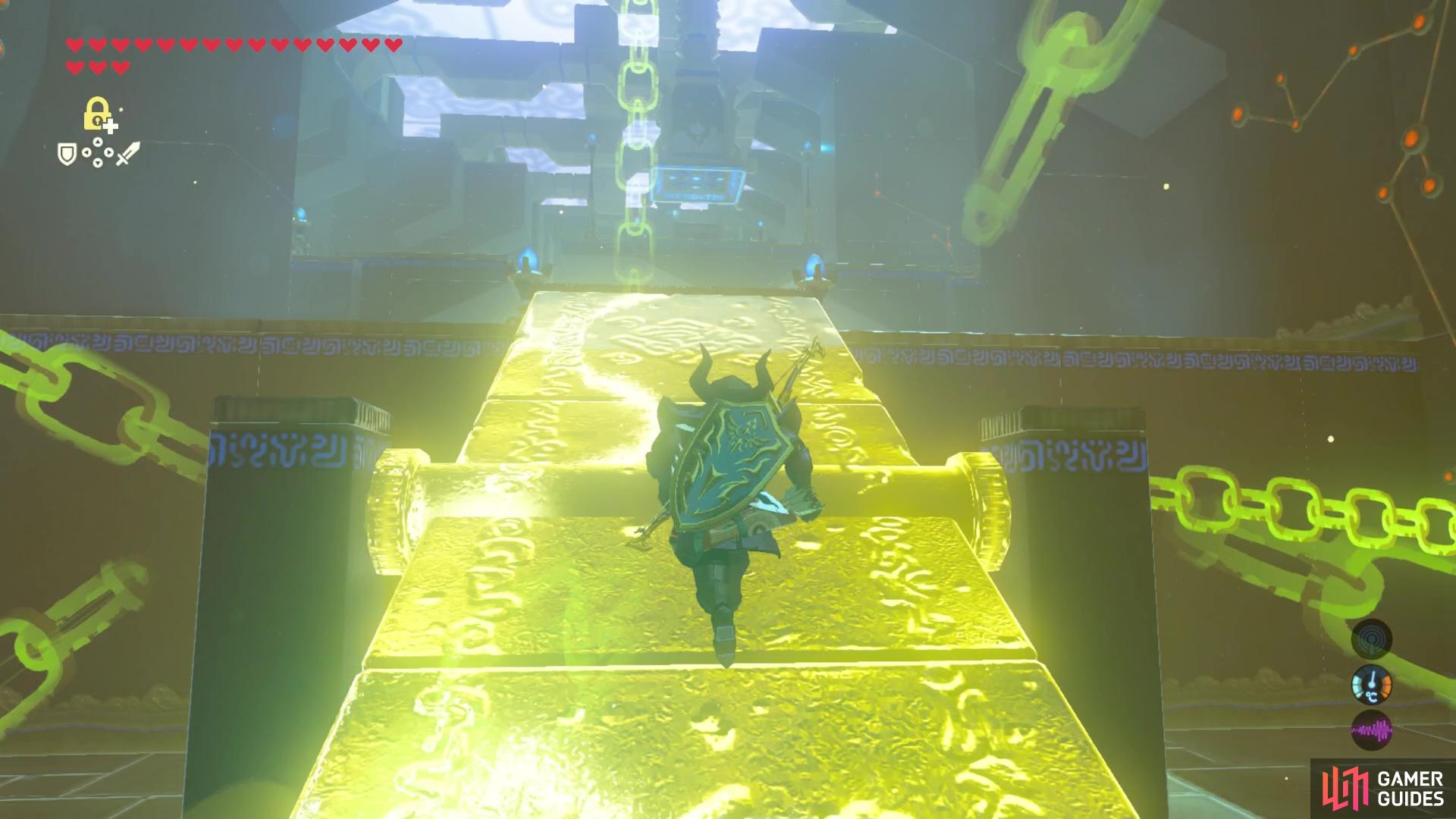 Use Stasis to freeze the seesaws into ramps so you can safely cross them without being affected by the laws of physics!