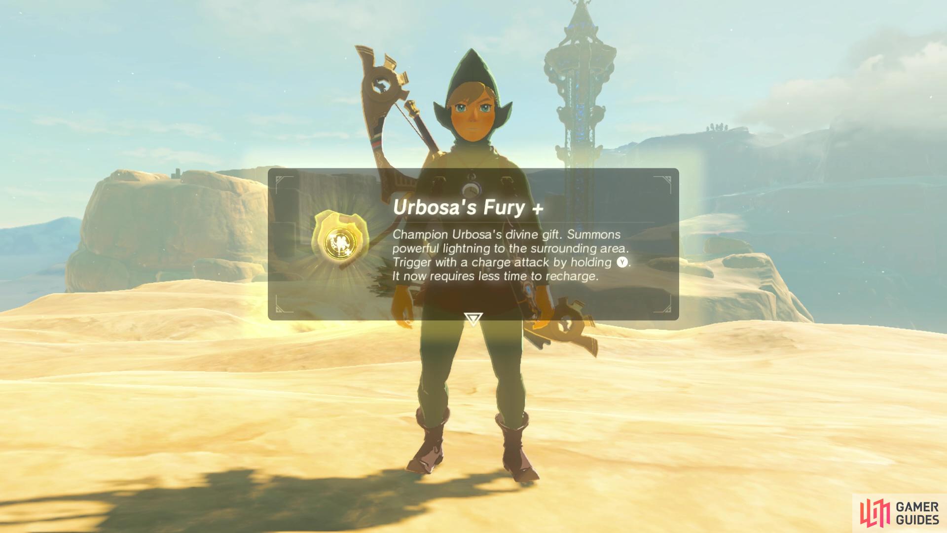 Urbosa’s Fury will recharge a lot quicker - hurray!