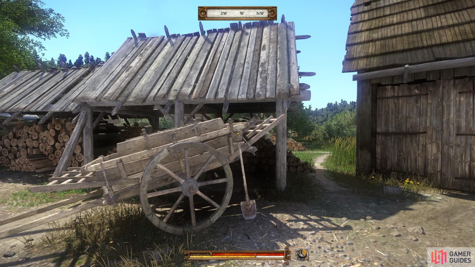 The location of the spade in Rattay Mill, an item worth holding on to.