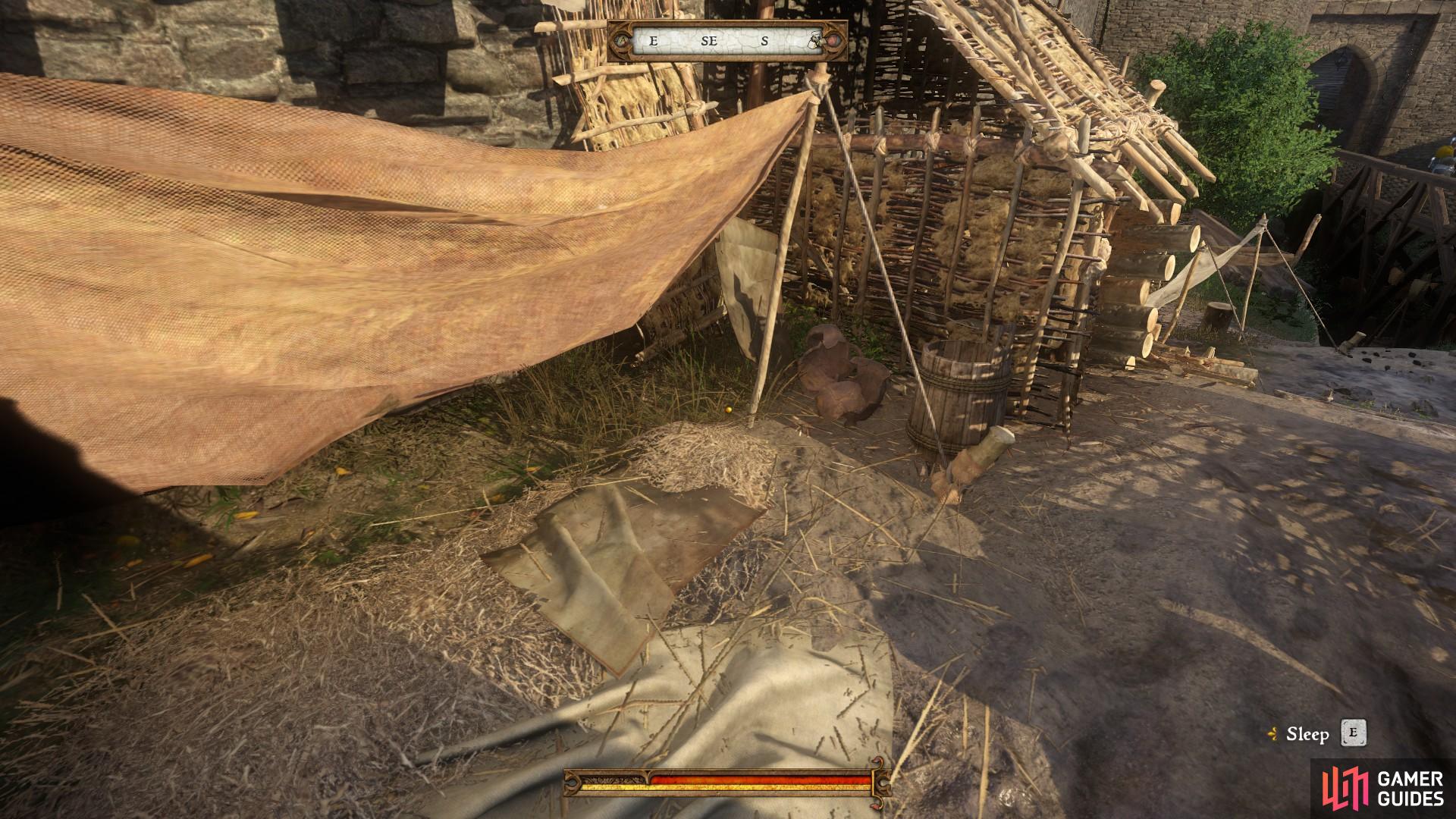 Get some sleep in one of the beds at the refugee camp if you don’t feel like walking back to Rattay Mill. 