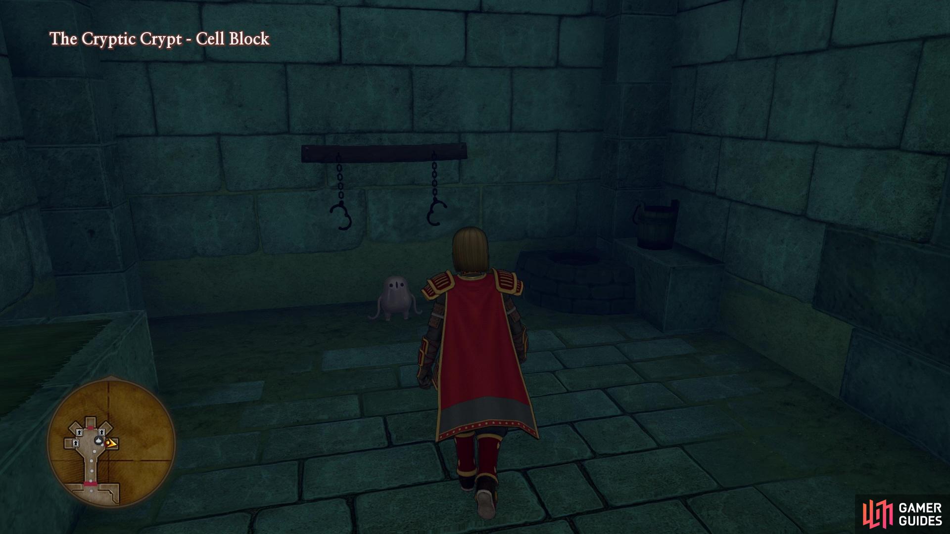 The Tockle for this location is in one of the cells in the Cryptic Crypt