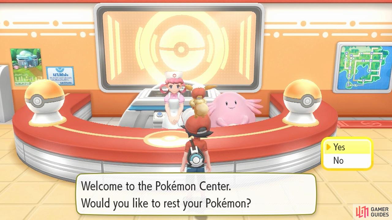 Pokémon Centres are like hospitals for Pokémon, and they’re free to use!