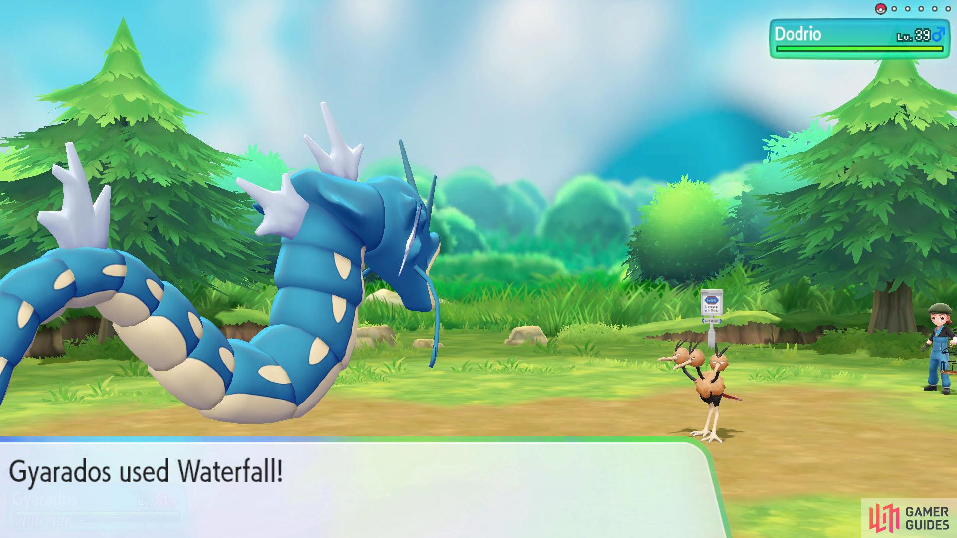 Gyarados gets STAB from Water-type moves. Sadly, it can’t learn any Flying-type moves.