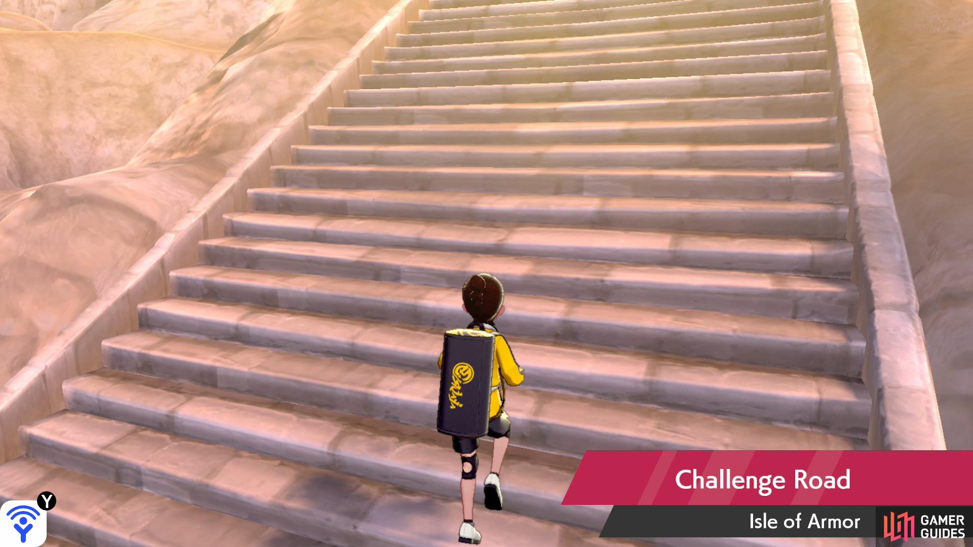 Nothing says “challenge”  than a long flight of stairs.