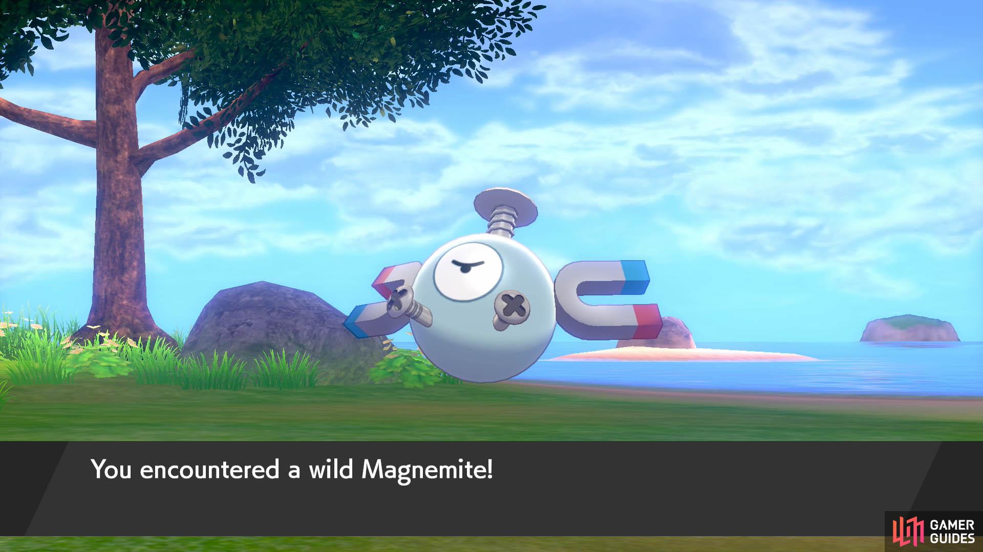 When there’s a thunderstorm, you can find Magnemite’s evolved forms wandering around as well.