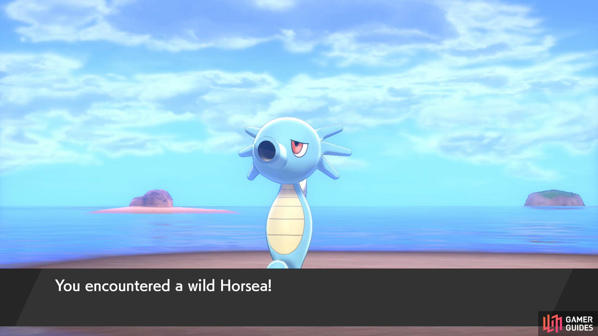 Horsea doesn’t look very impressed here for some reason.