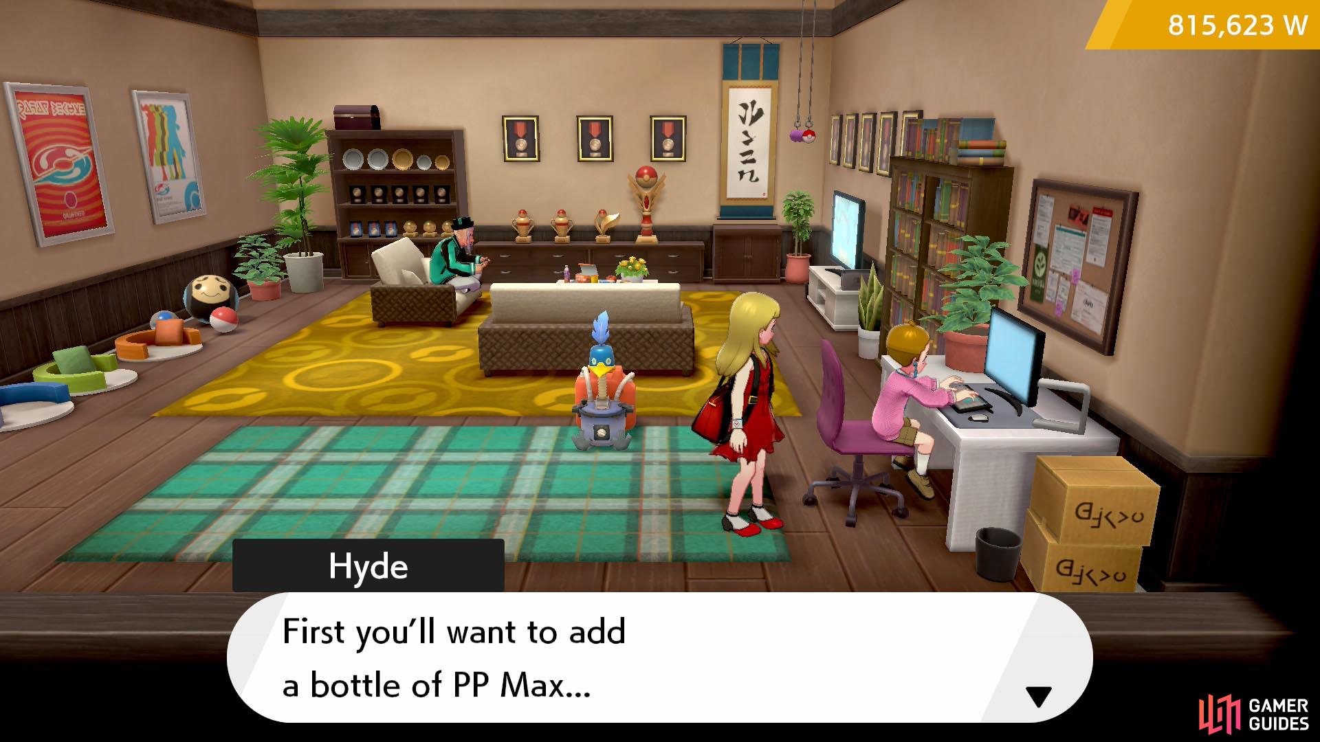 No, don’t use any PP Maxes; they’re too valuable. Use a Rare Candy or Bottle Cap if you must.