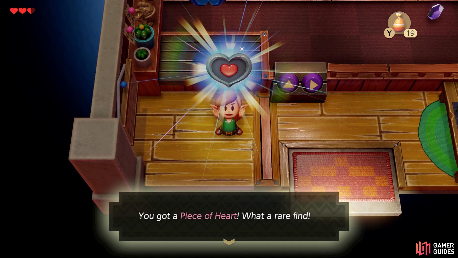 Go into the Trendy Game shop and win yourself a Piece of Heart, then after you’ve won some more items you’ll be able to win a Piec of Heart.