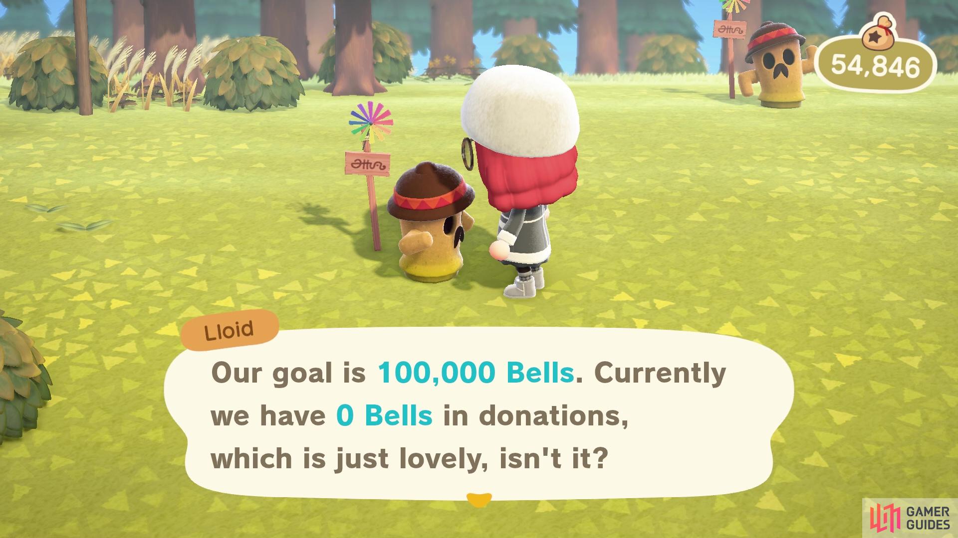 You’ll need 100,000 Bells for Katrina’s shop!