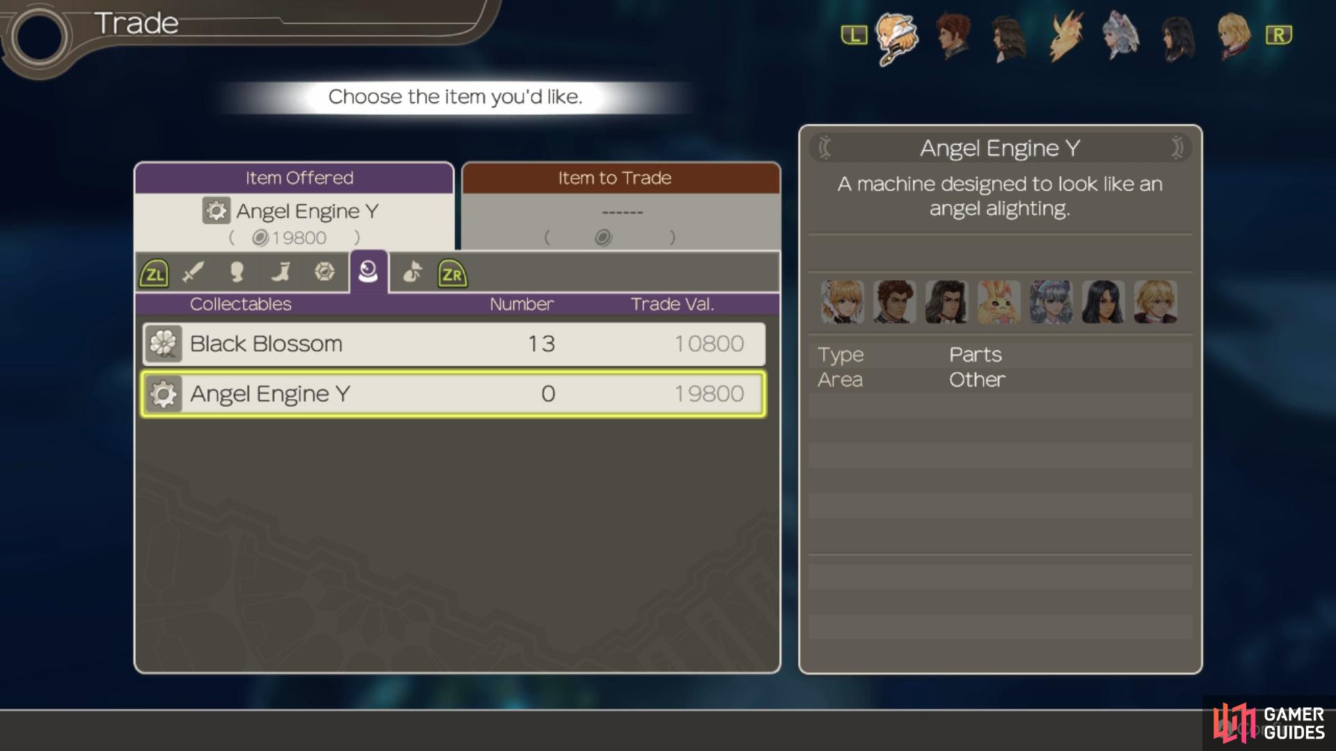 All of the items for the Other page will require trading with NPCs