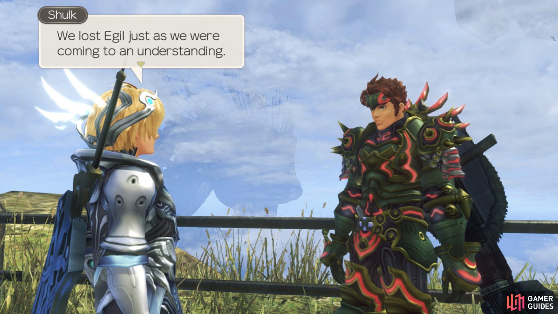 Reyn and Shulk are determined to bring peace to the Bionis once more.