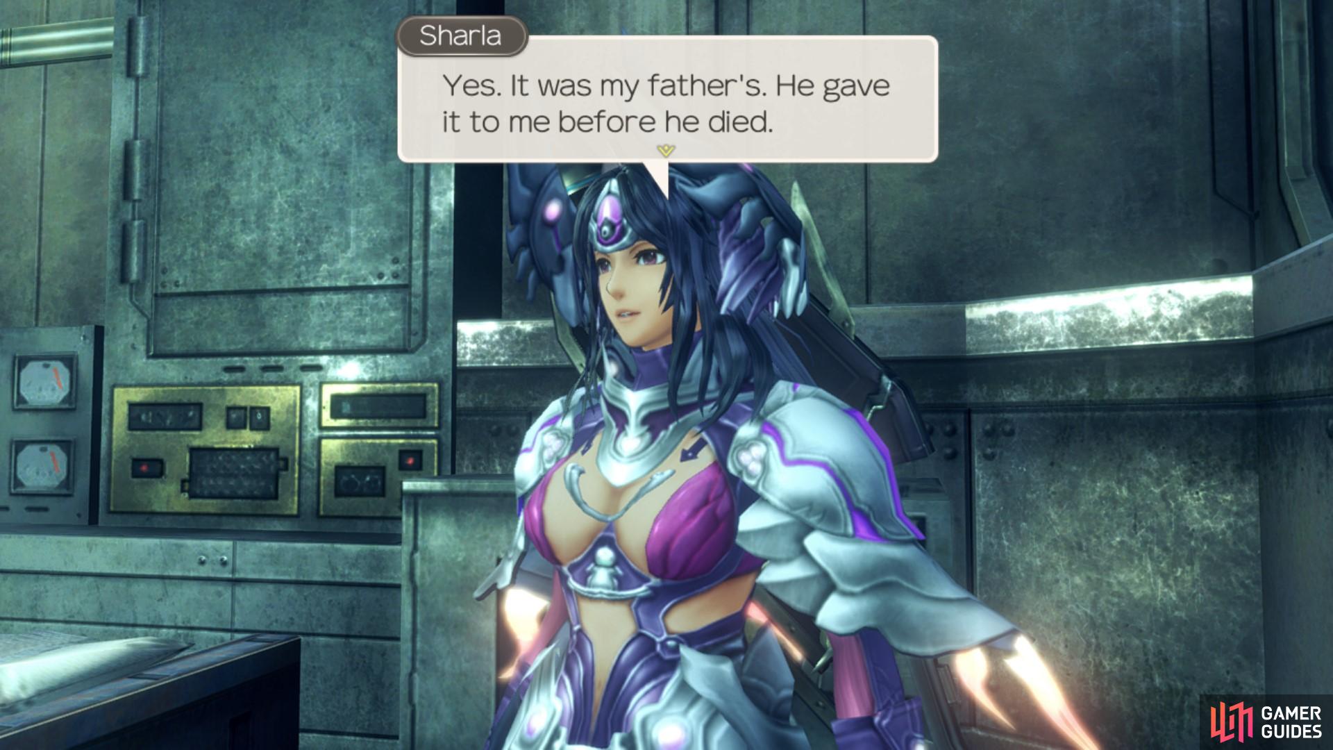 Shulk offers to fix Sharla’s watch for her.