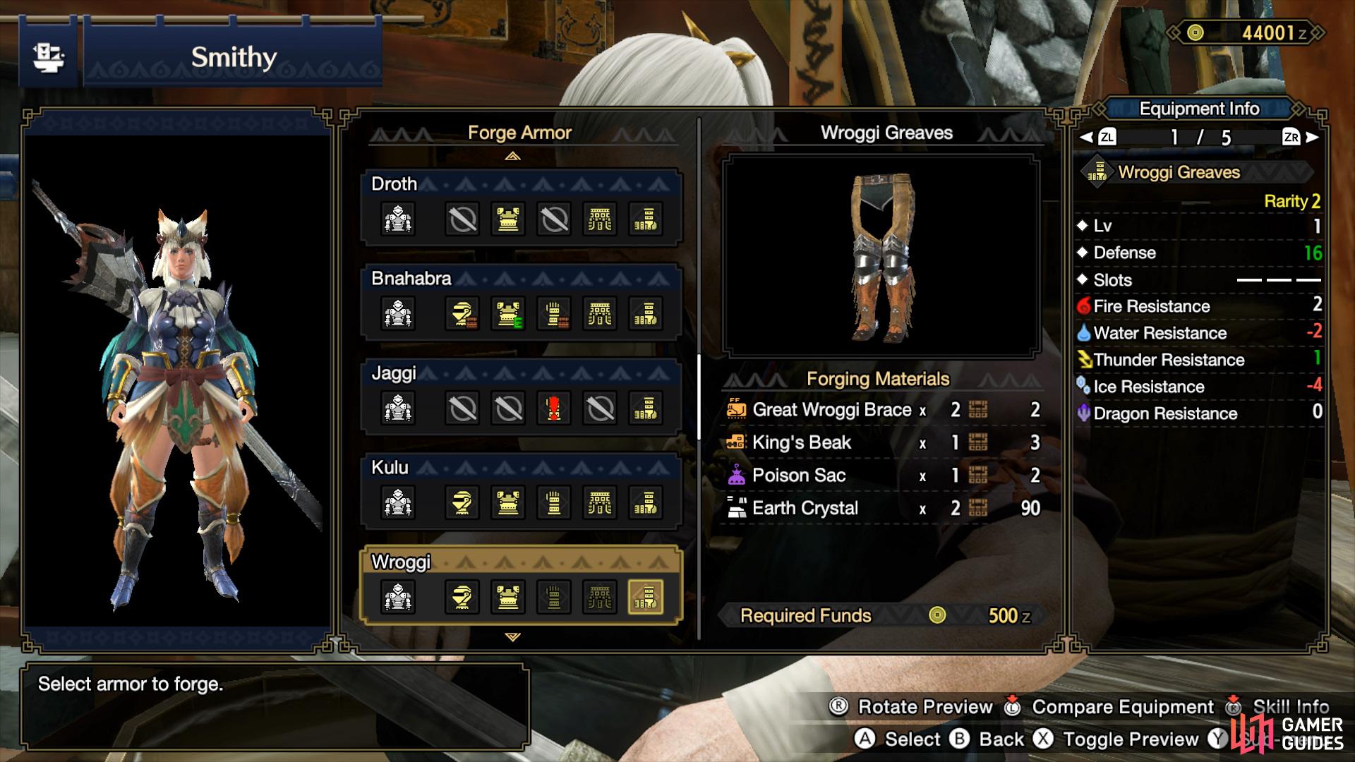 Kings Beaks are needed to craft the Wroggi Helmet and Greaves.