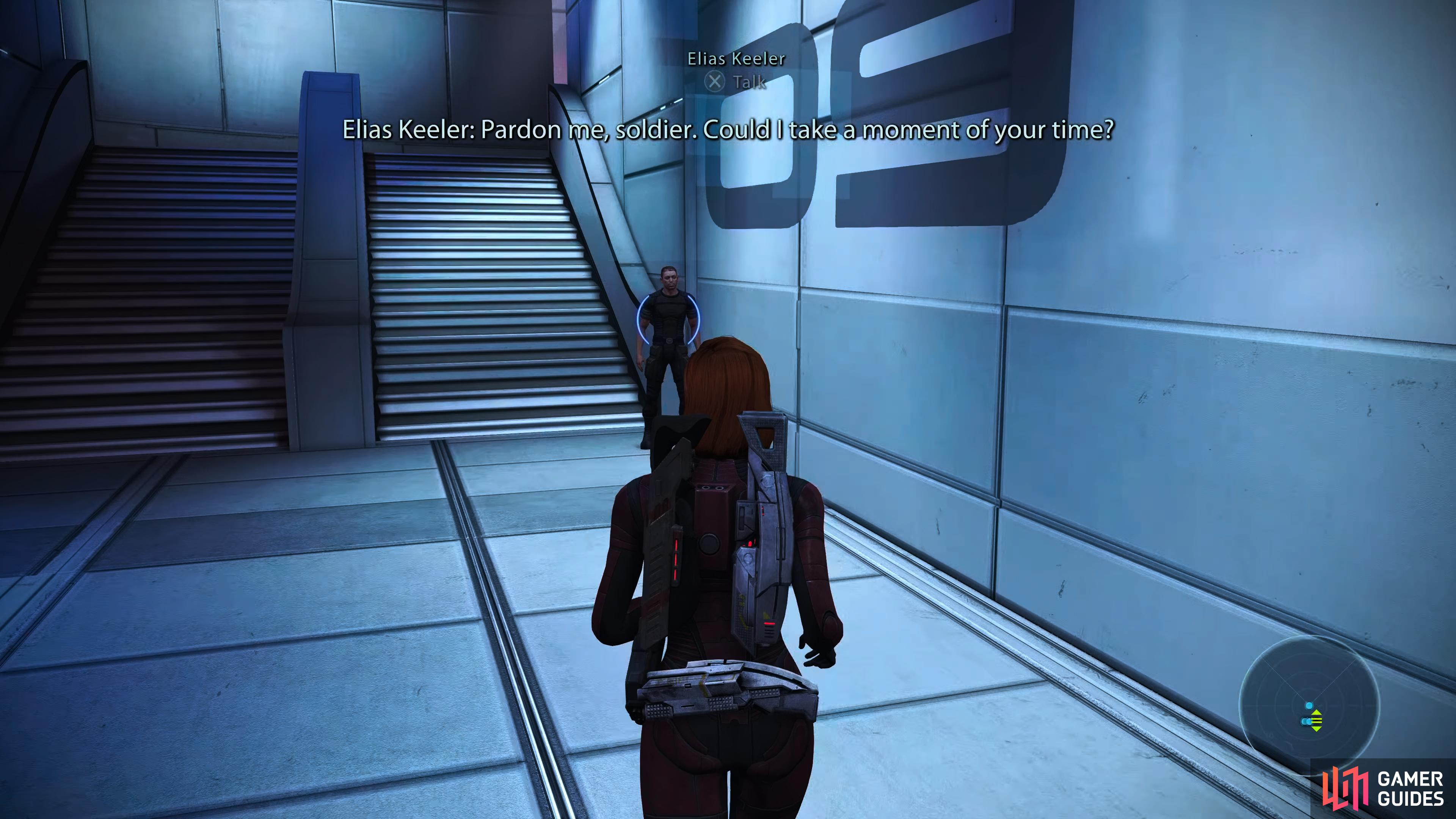 You can find Keeler at the entrance to Flux on the Citadel.