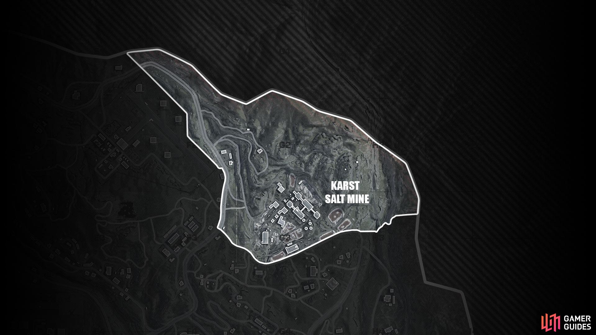 Salt Mine is situated in Verdansk North.