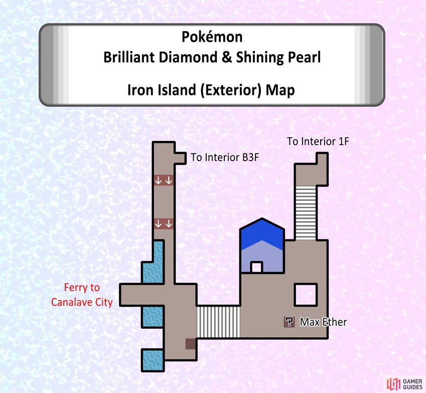 Map of Iron Island’s exterior.