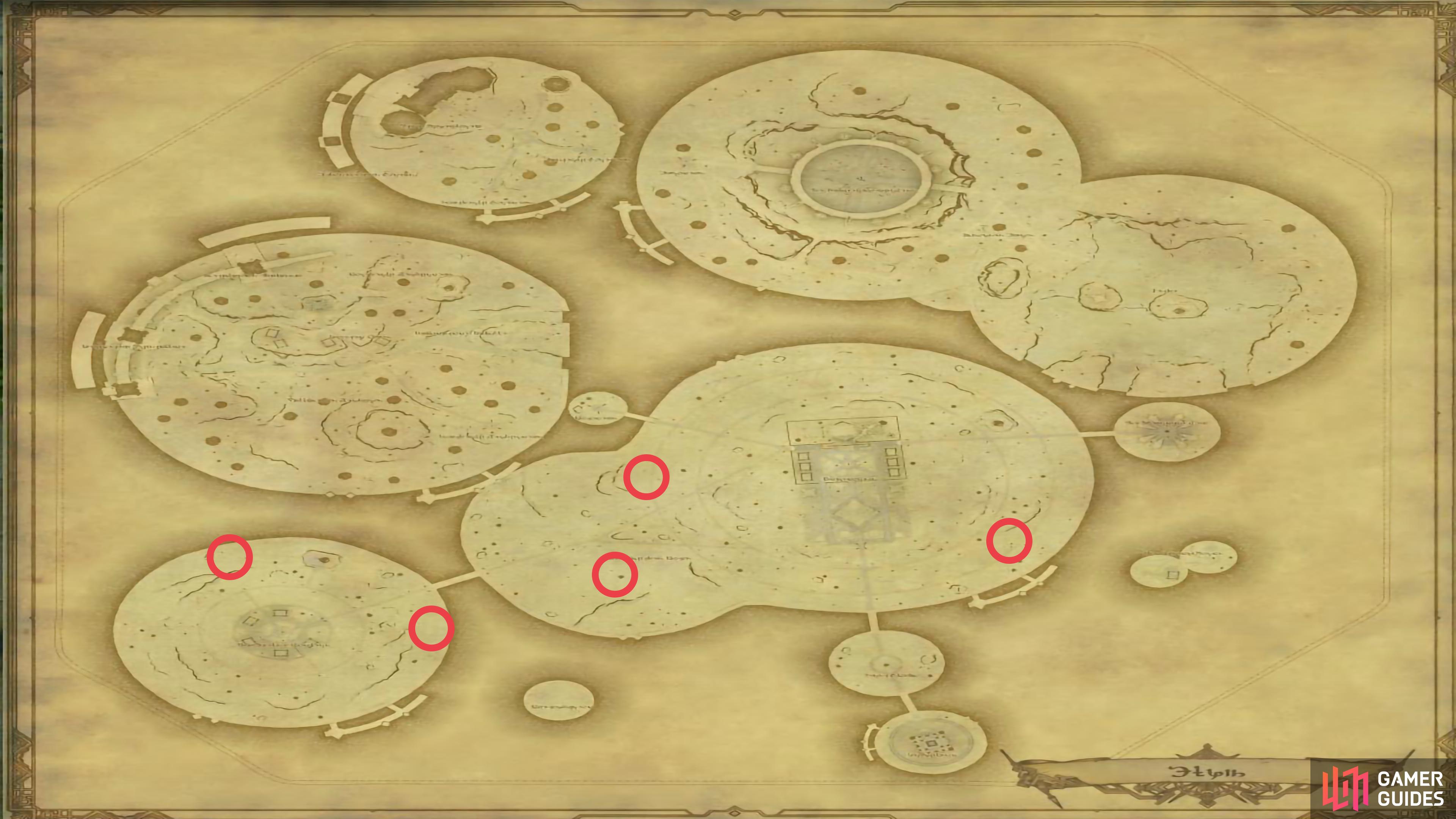 Shockmaw Spawn Locations.