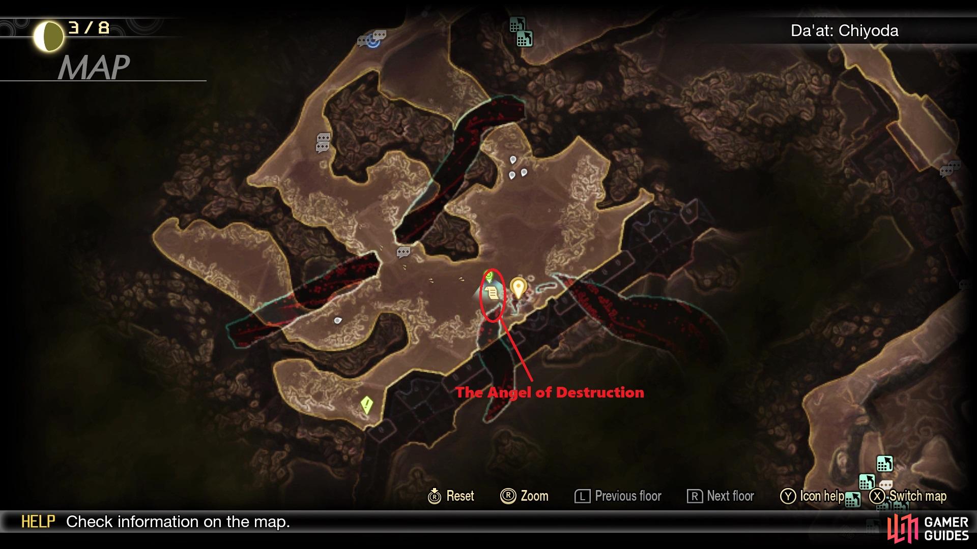 Questgiver’s location on the map