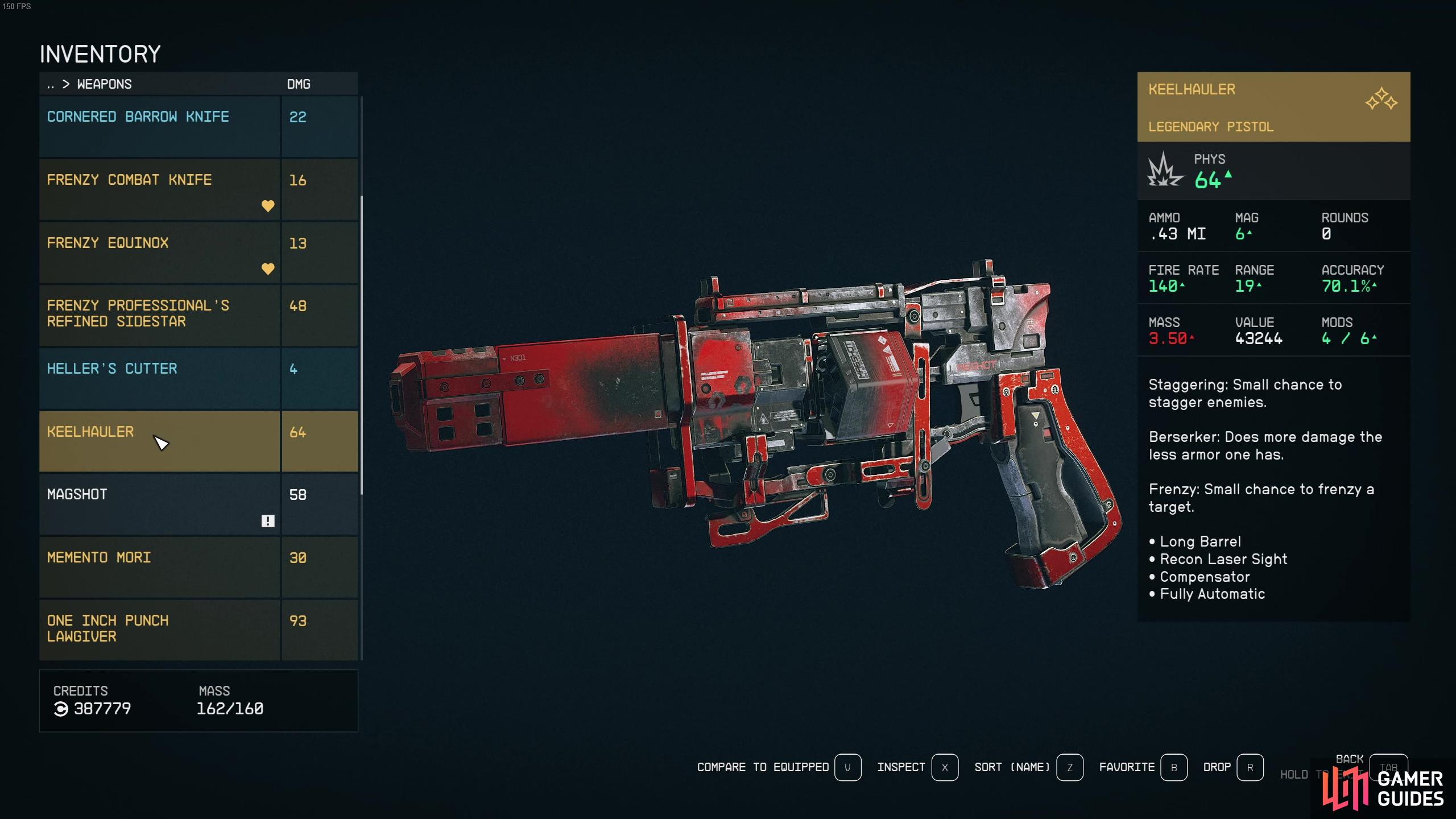 The Keelhauler is a pistol equipped with the fully automatic receiver.