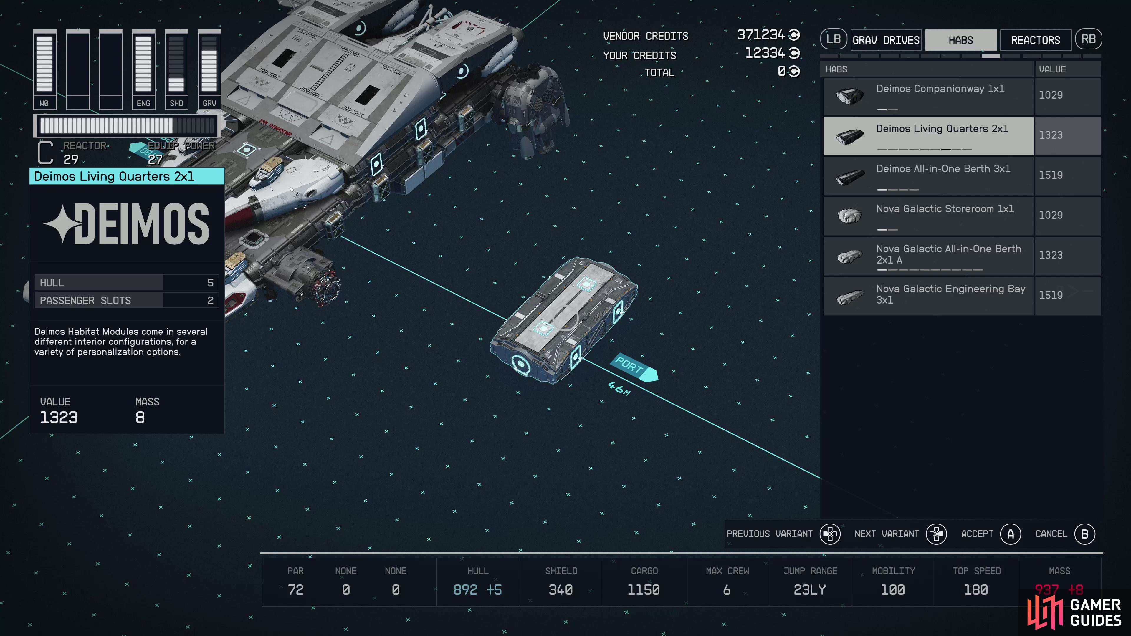 While not as important as Max Crew, some habs can also add Passenger Slots.