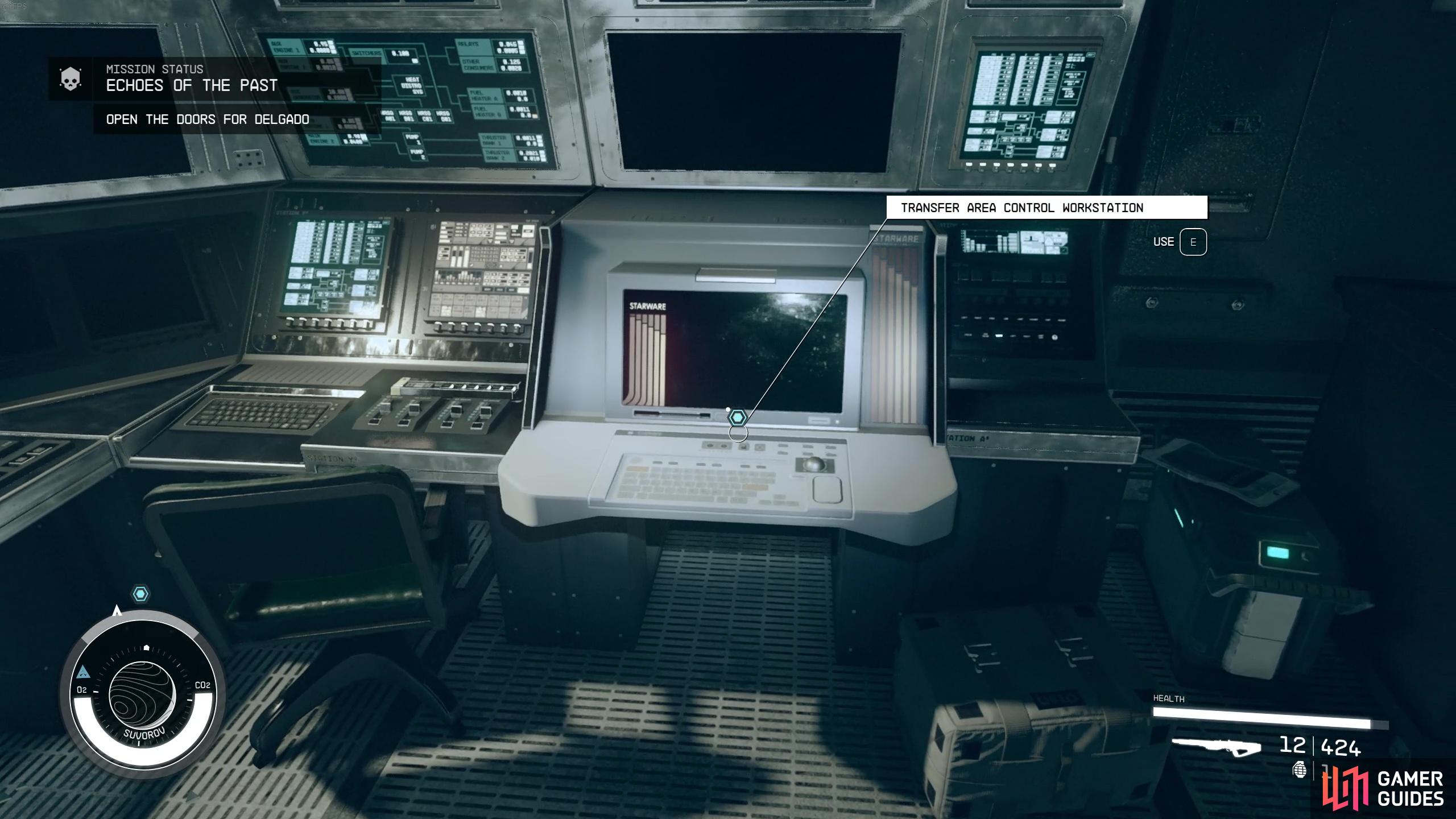 You’ll need to use a variety of computers throughout the prison to find out information relating to Kryx’s whereabouts.