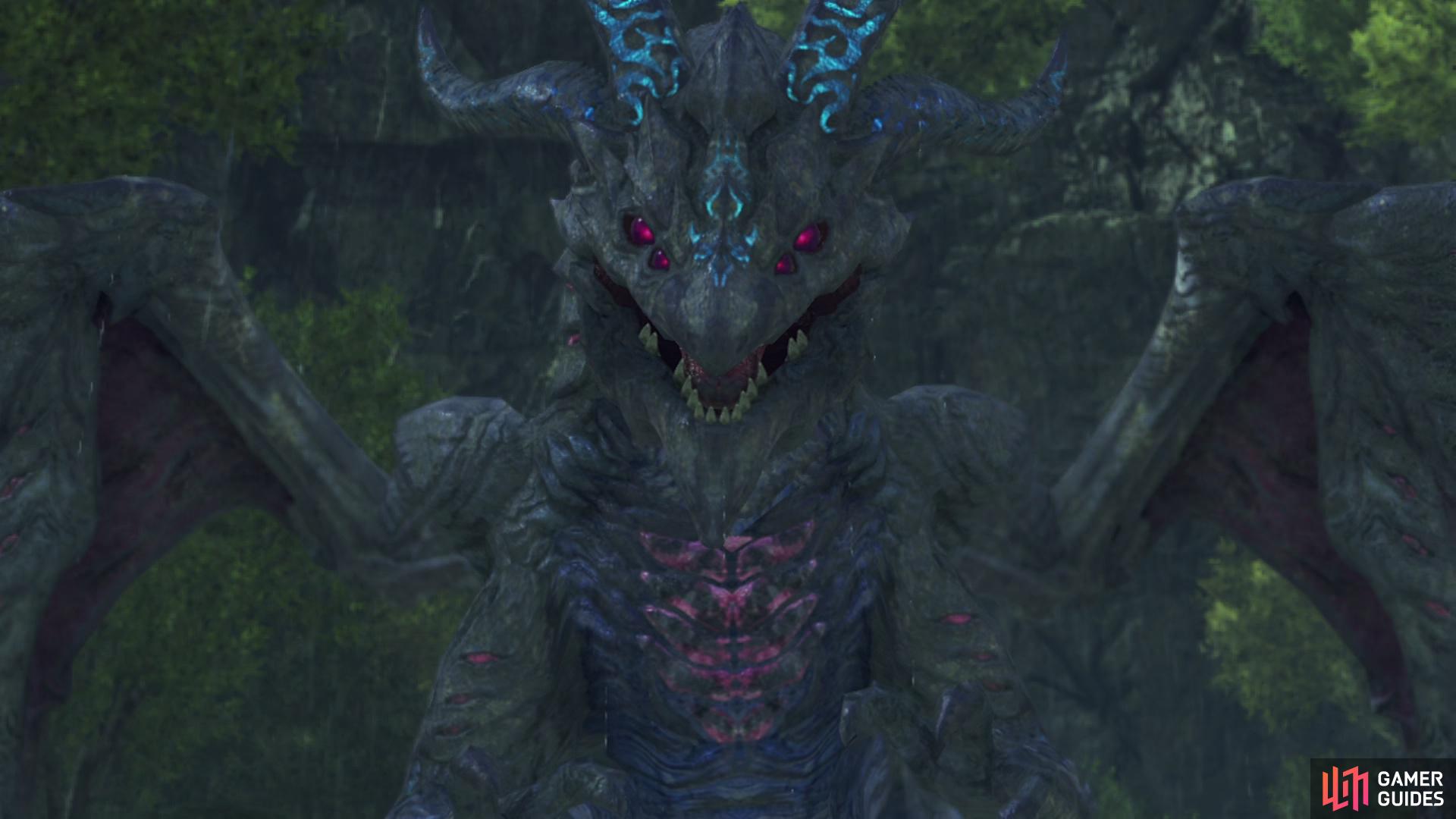 The Umber Drague is the first boss of Chapter 4 in Xenoblade Chronicles 3.