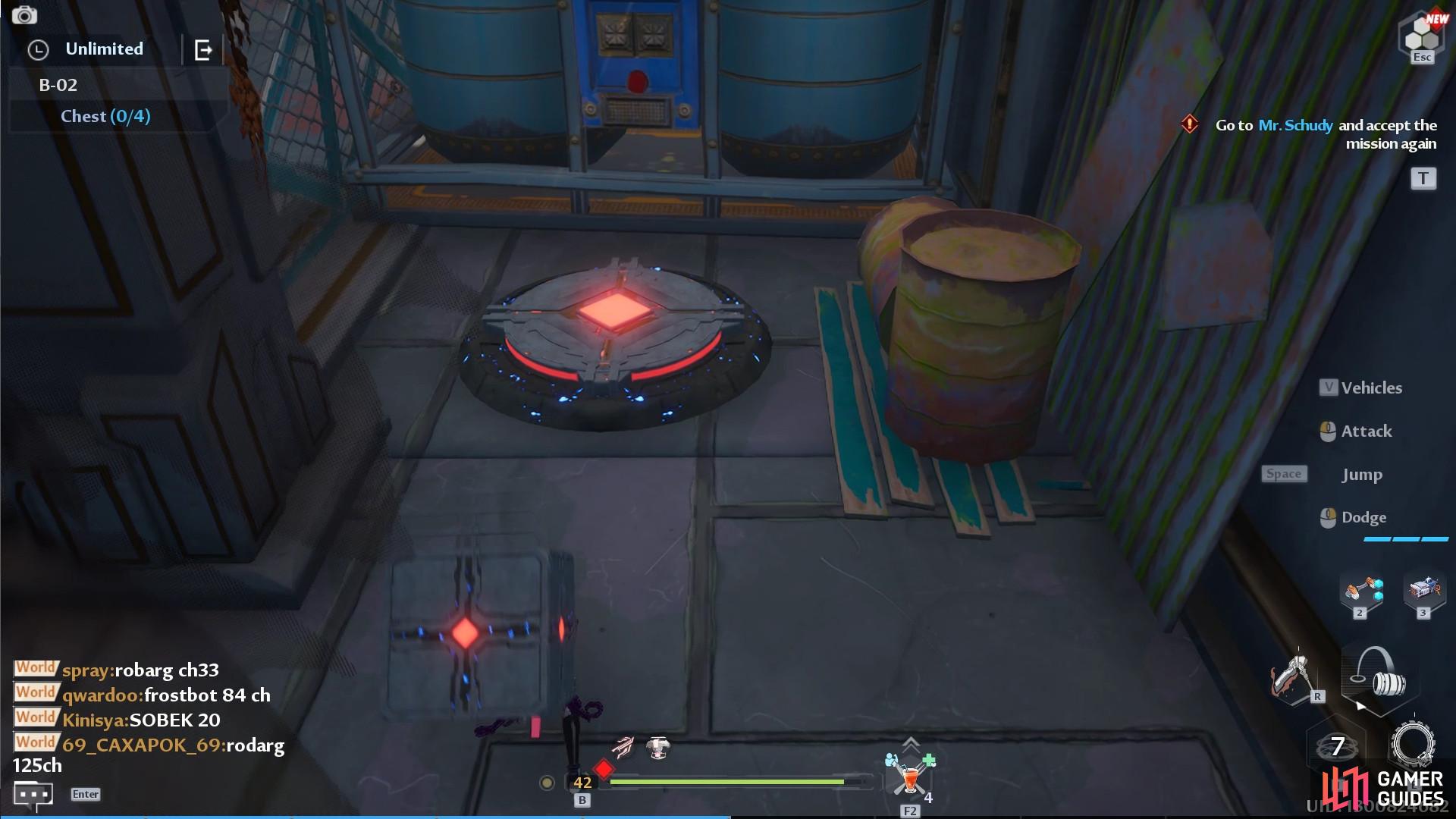 The pressure plates are the main minigame in the B-02 ruin.