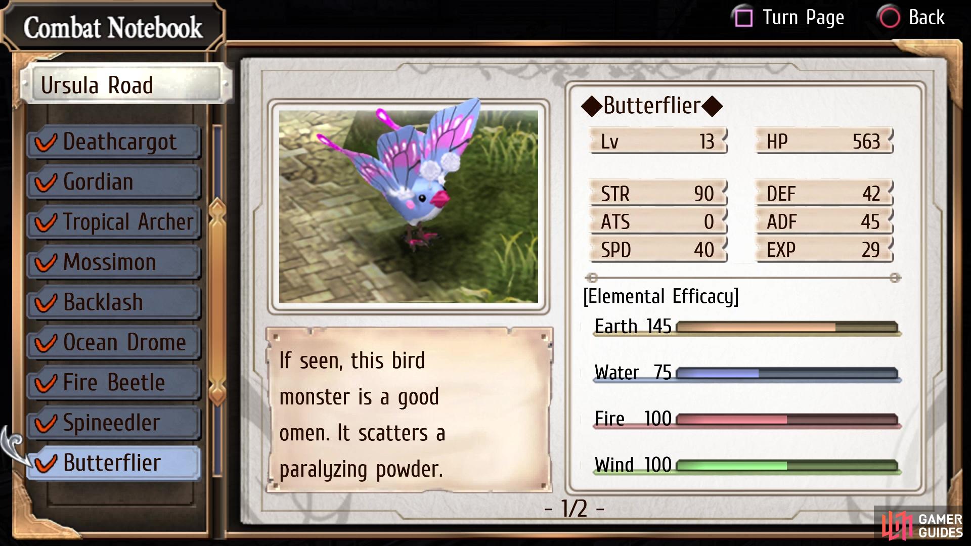 The Butterflier enemy