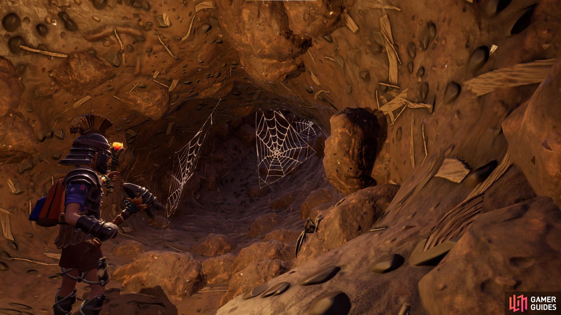 Here is the entrance to the Toolbox black widow location via the trench.