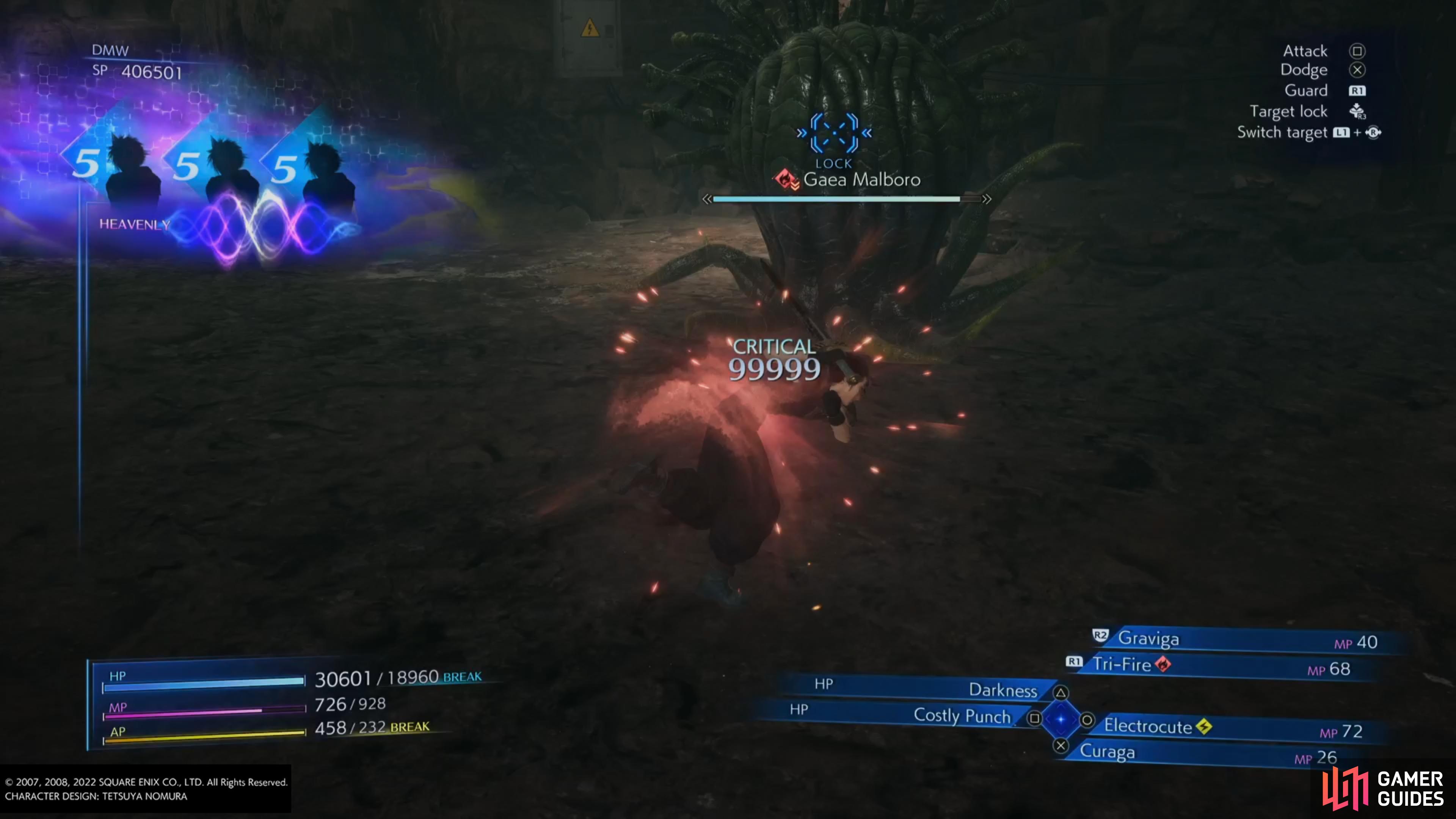Costly Punch is the easiest way to consistently pump out max damage in Crisis Core Reunion.