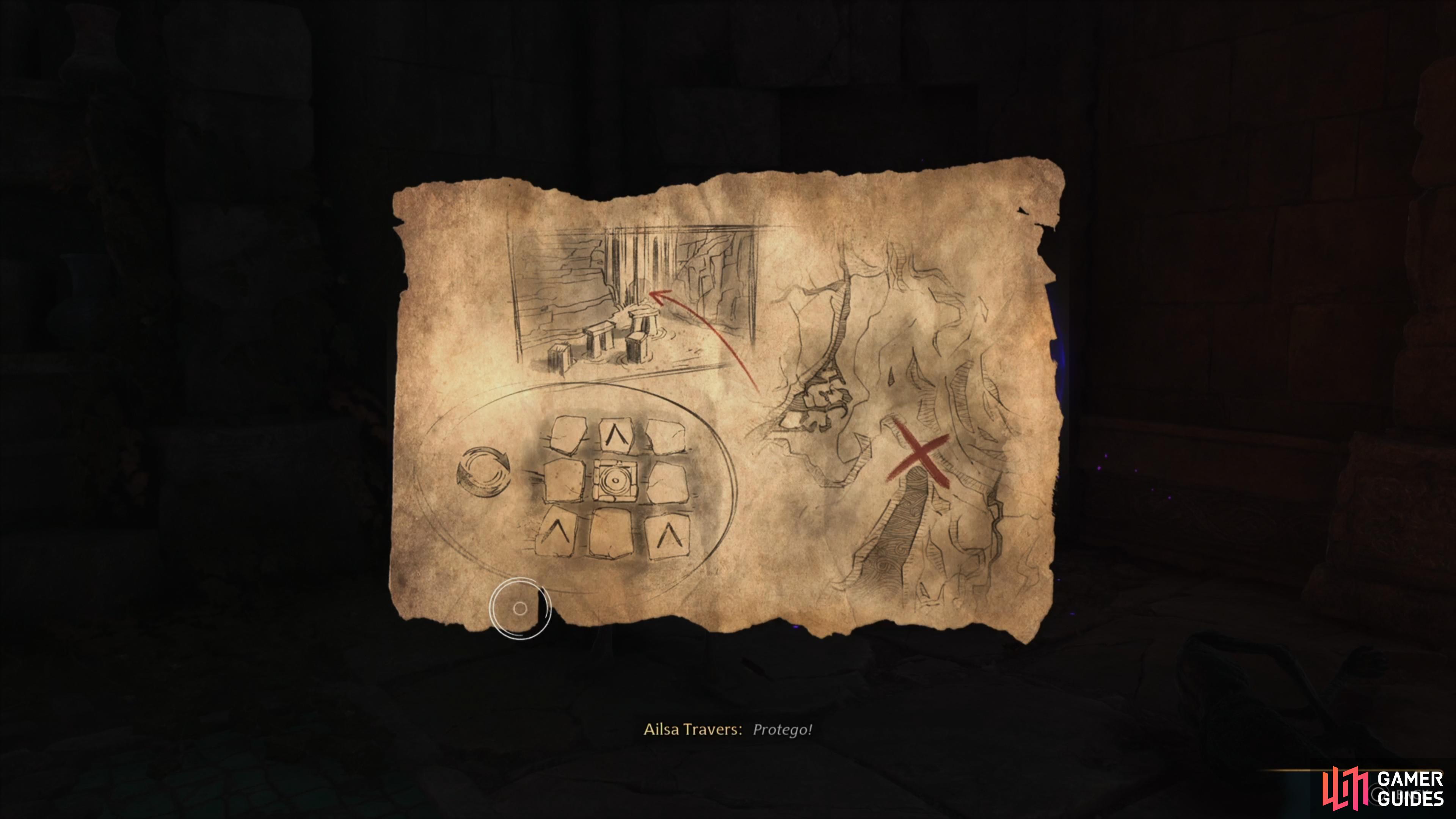 Collect the Mysterious Map Fragment to begin the quest.