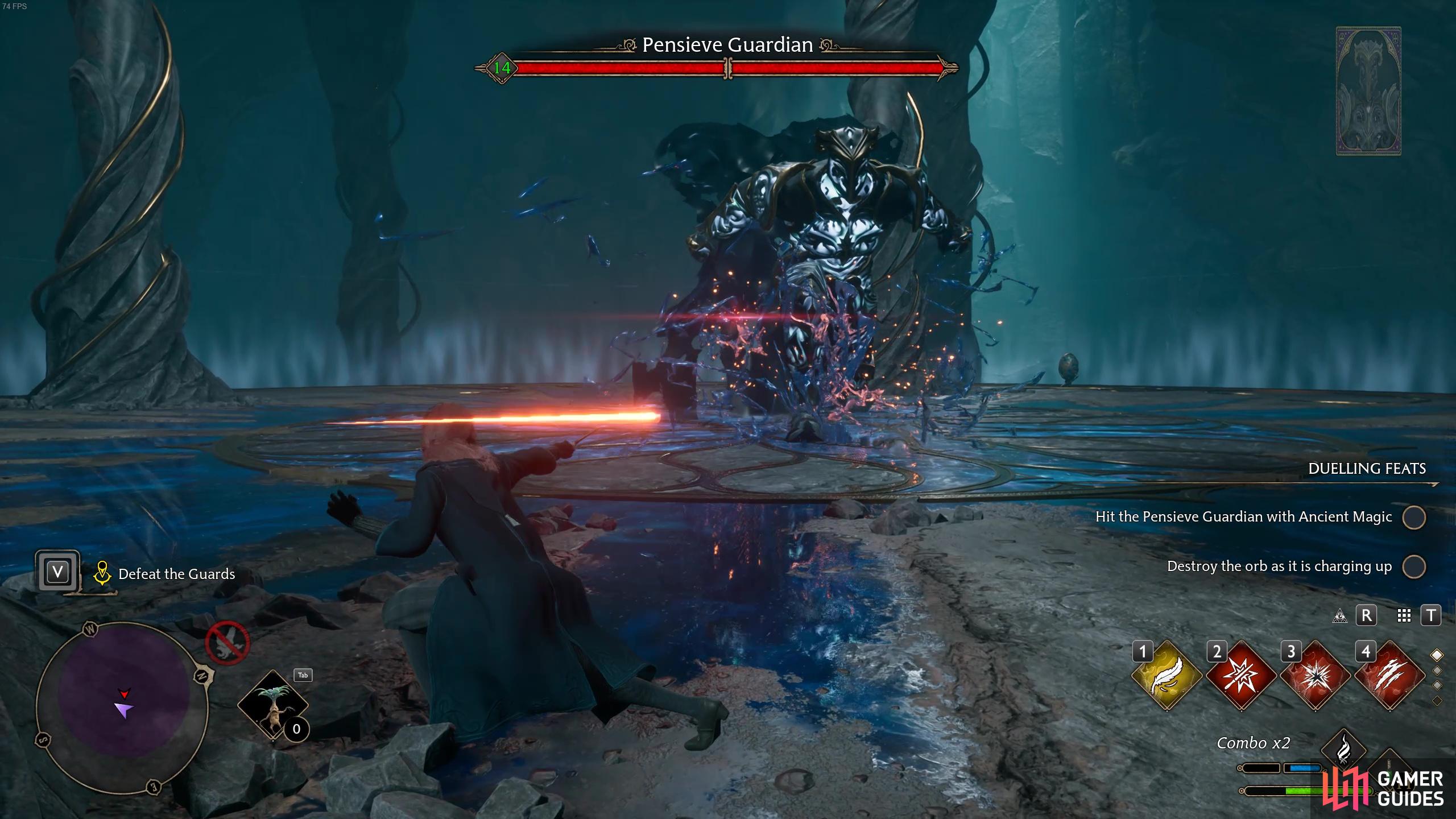 The Pensieve Guardian is more powerful version of the Pensieve Protector enemies.