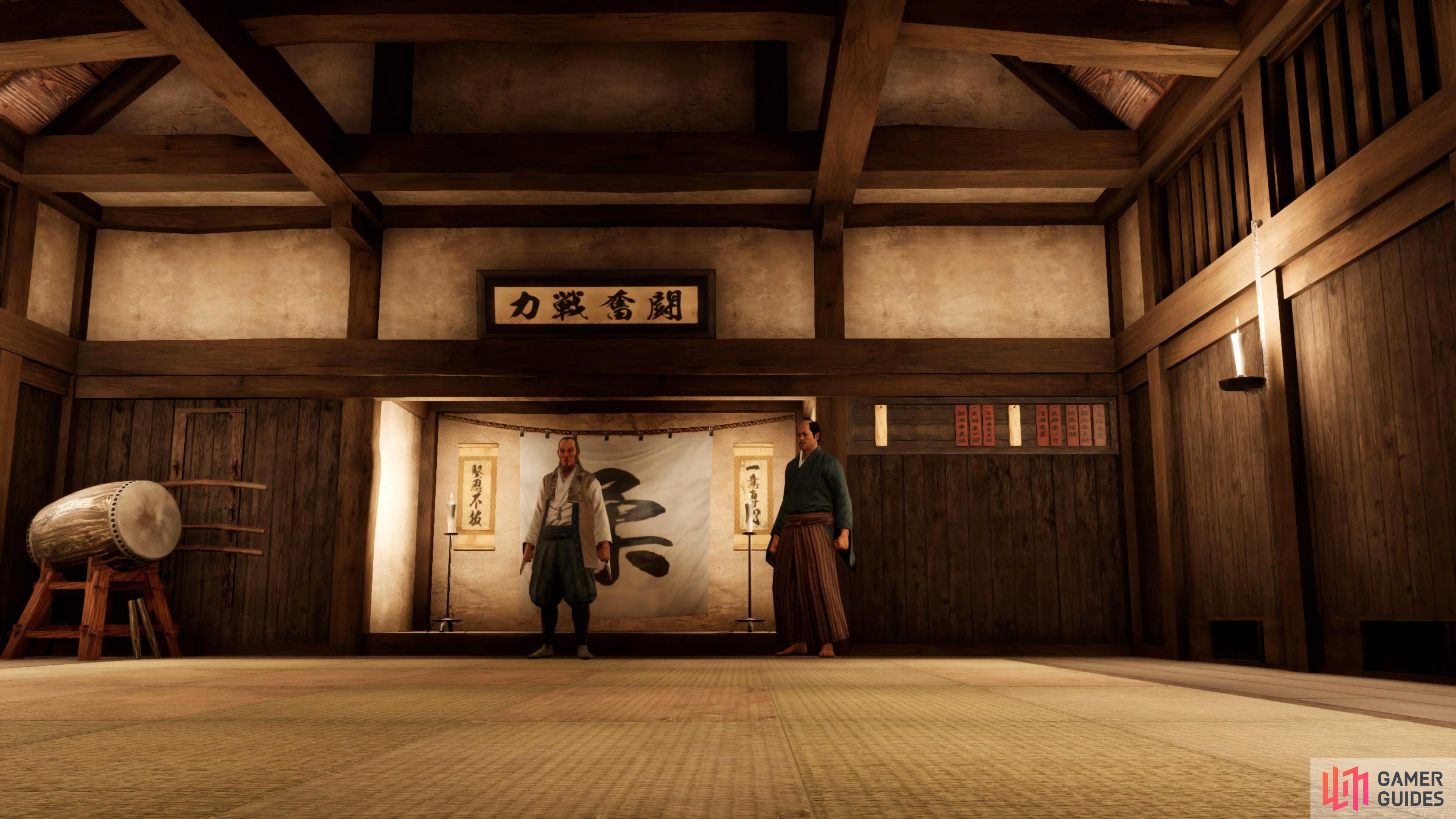 Komaki and his student in the Komaki Brawler Dojo.