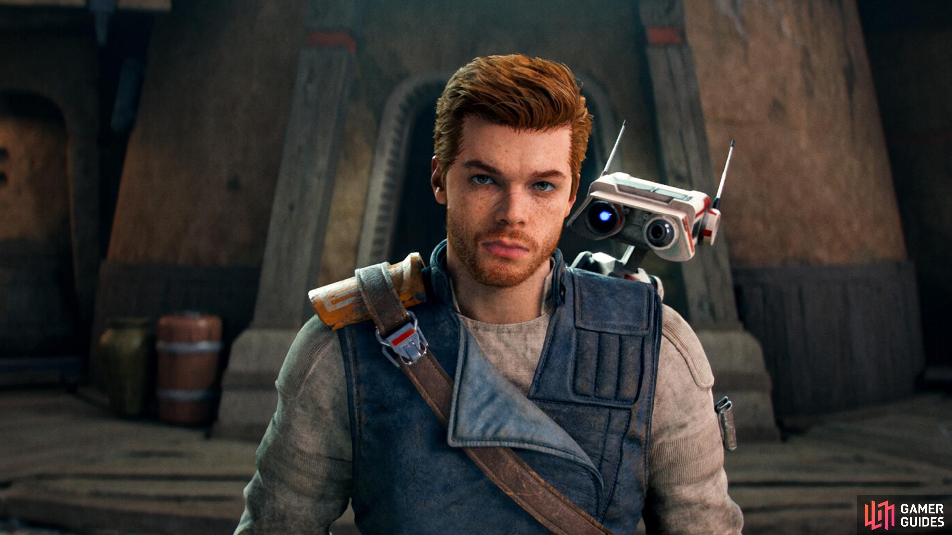 Cal Kestis with his trusty BD-1 droid in Star Wars Jedi: Survivor