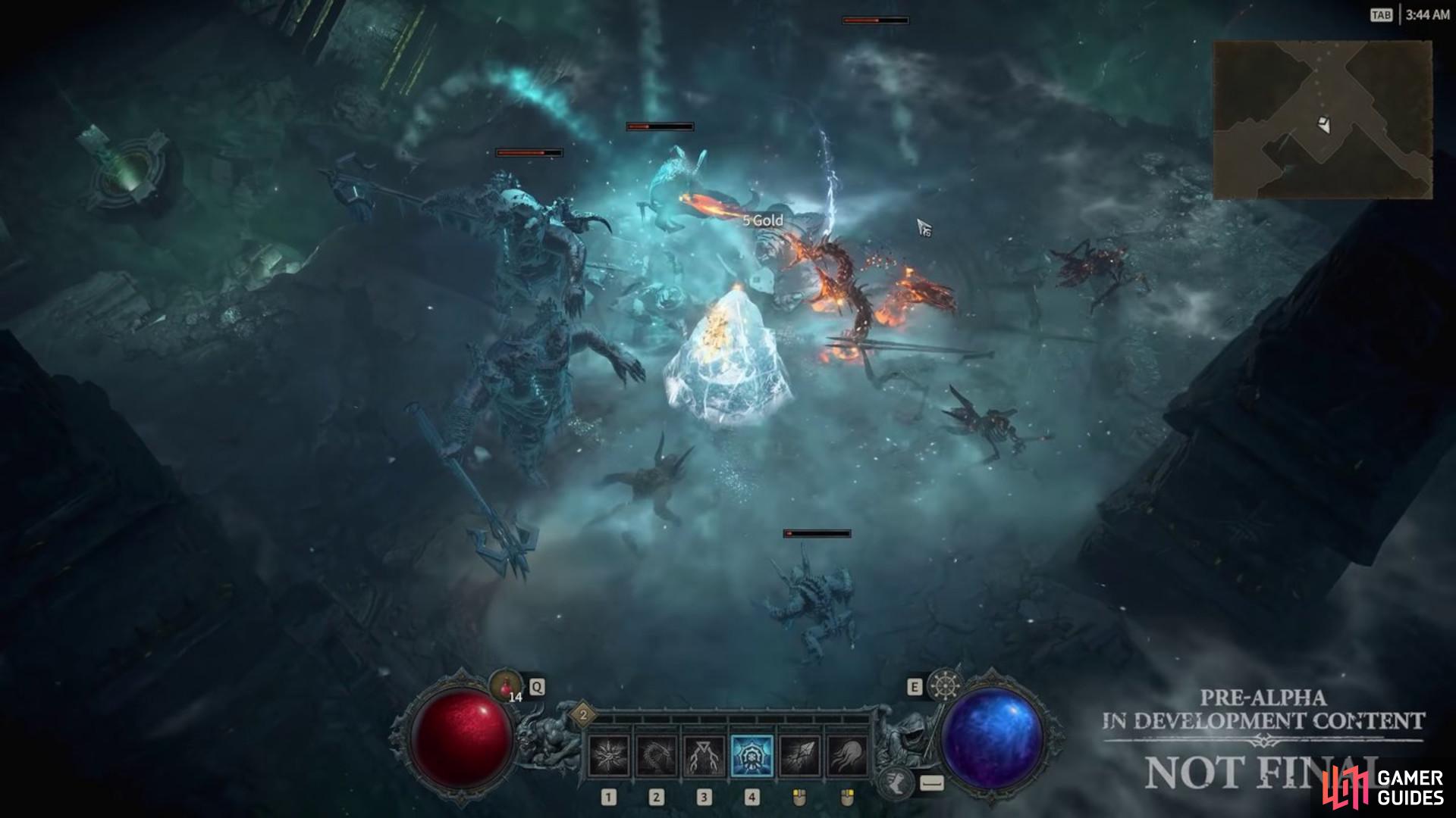 Freeze enemies, and shatter them to do incredibly frozen and vulnerable damage in this solid mix of AOE and single-target leveling build. Image via Blizzard Entertainment.