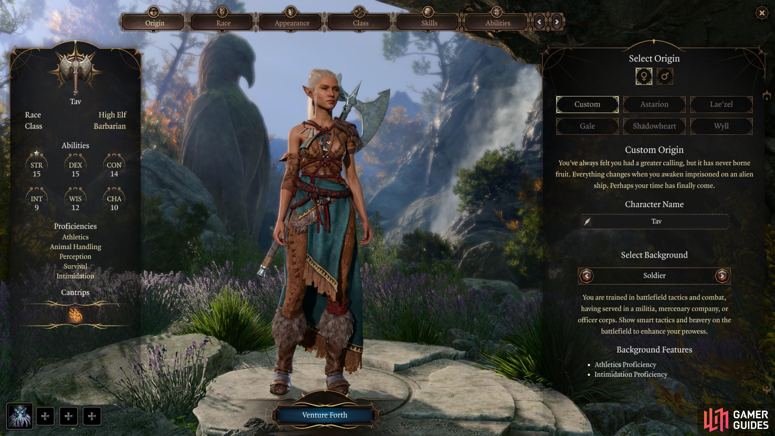 Here’s a closer look at what to expect from the Baldur’s Gate 3 Character Creation screen.