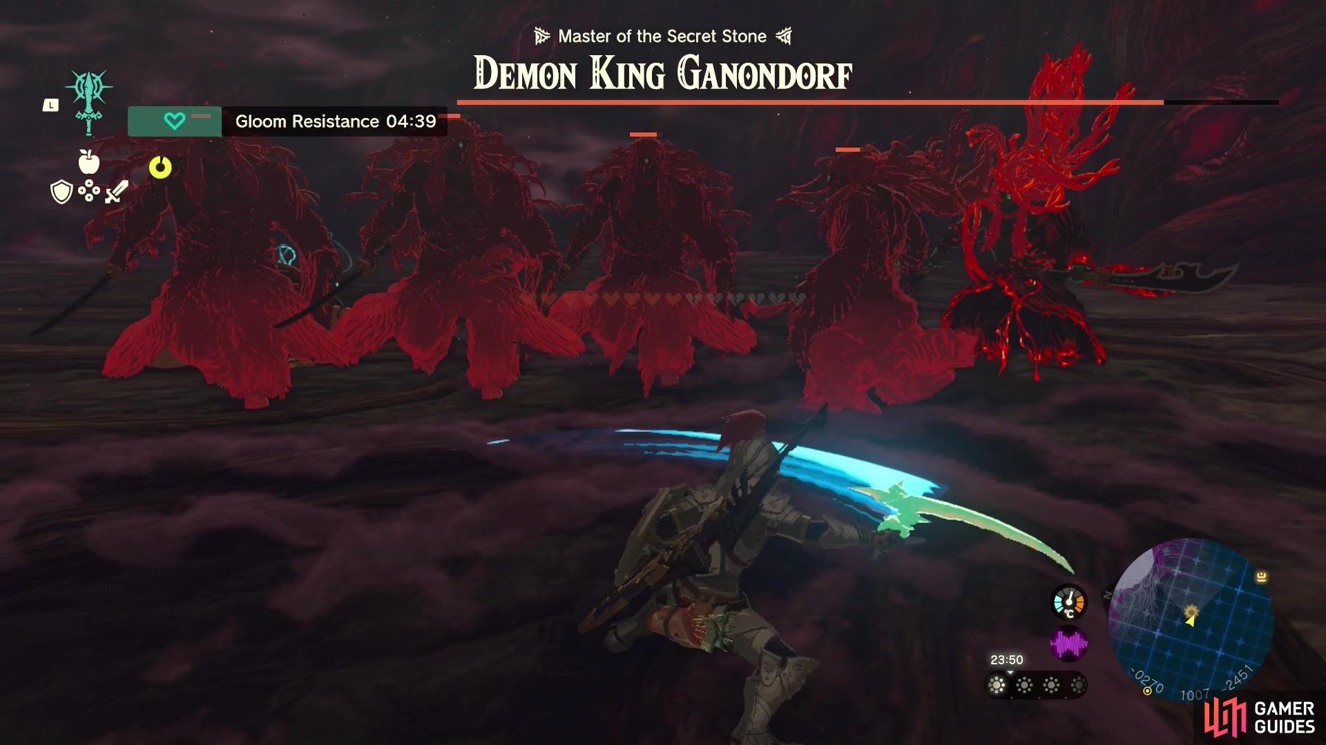 Ganondorf summons up a bunch of Ganons to help in the fight…but we’ve got our Sage buddies too!