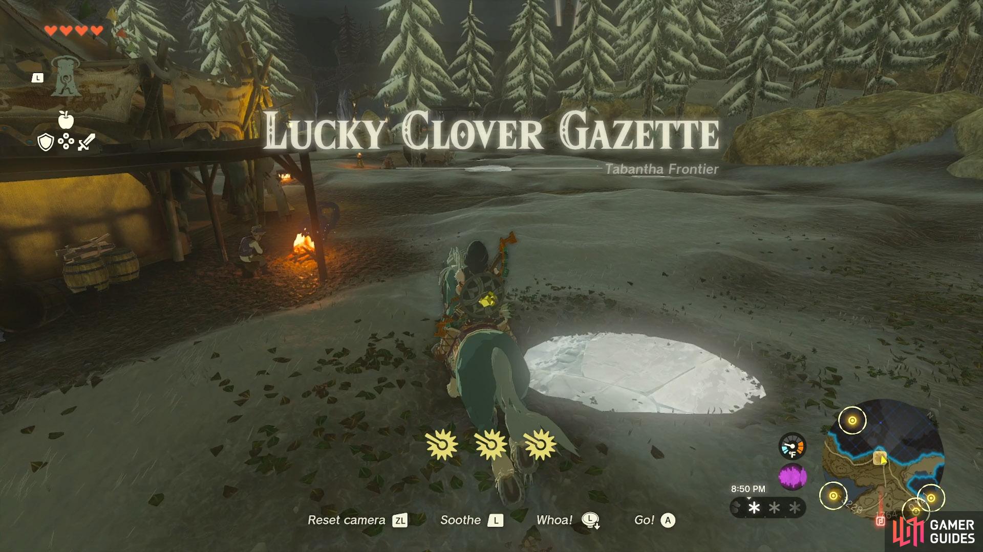 The Lucky Clover Gazette in Tears of the Kingdom