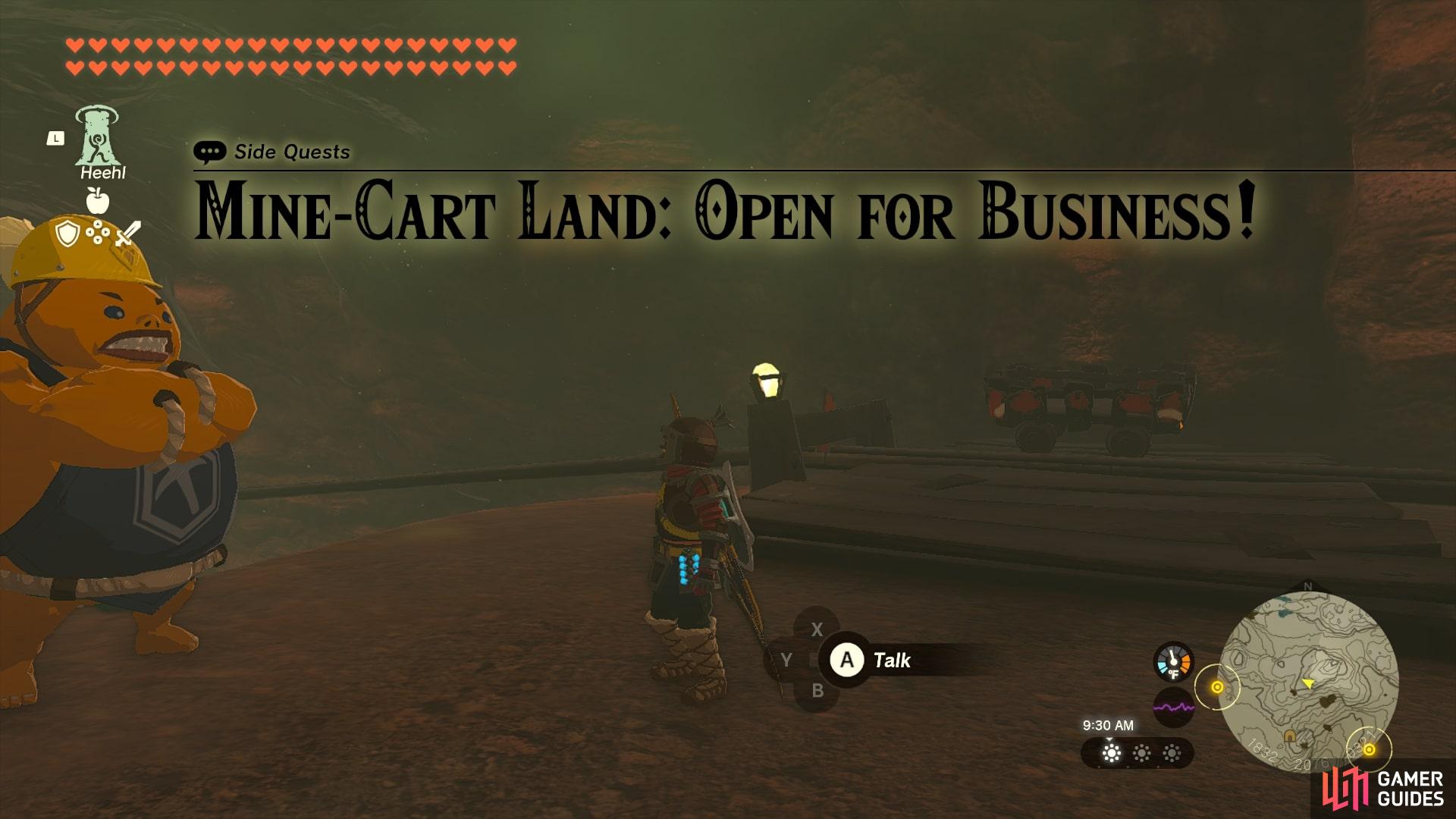 Starting Mine-Cart Land: Open For Business.