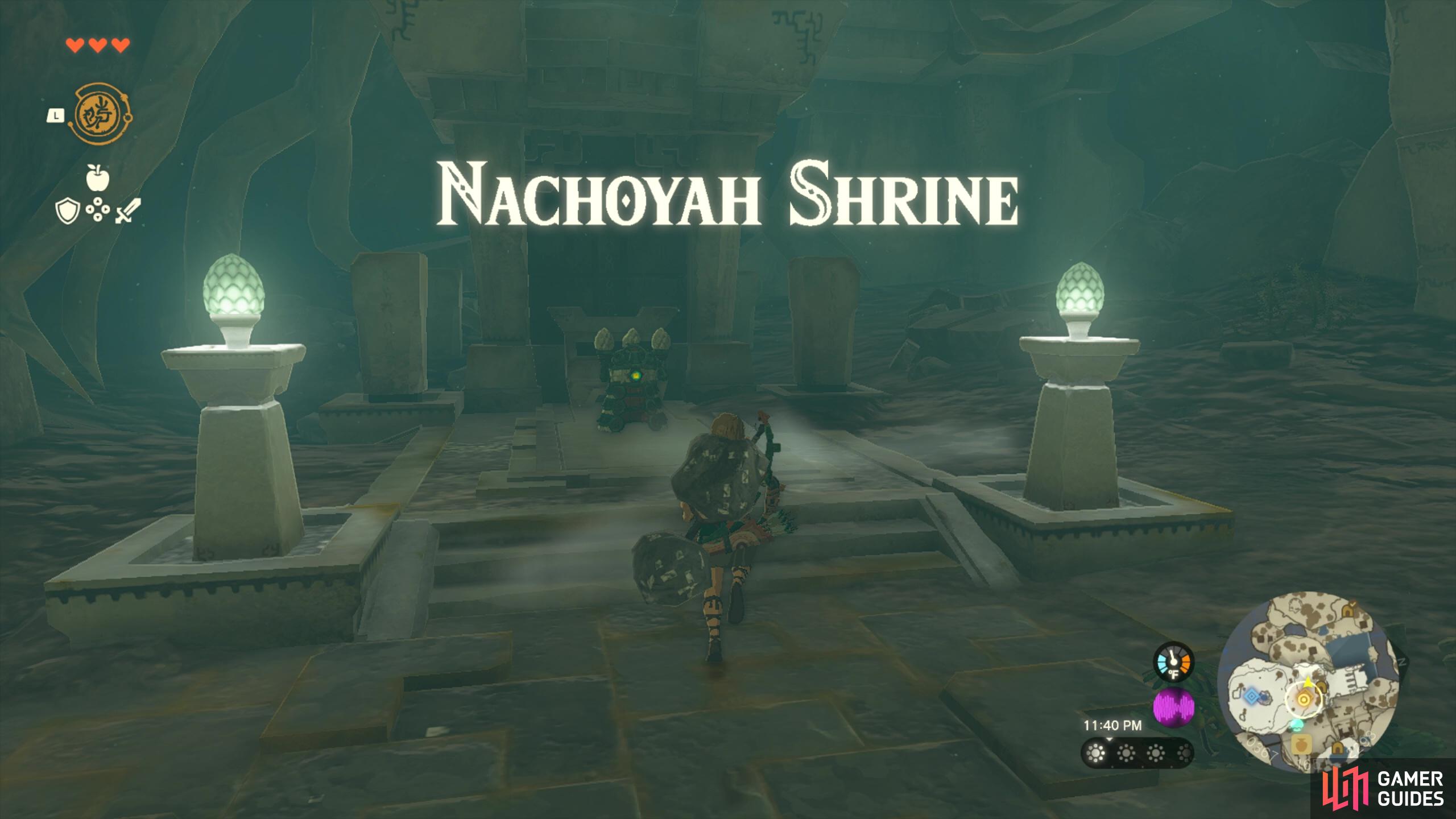 You’ll find Nachoyah Shrine in the next room!