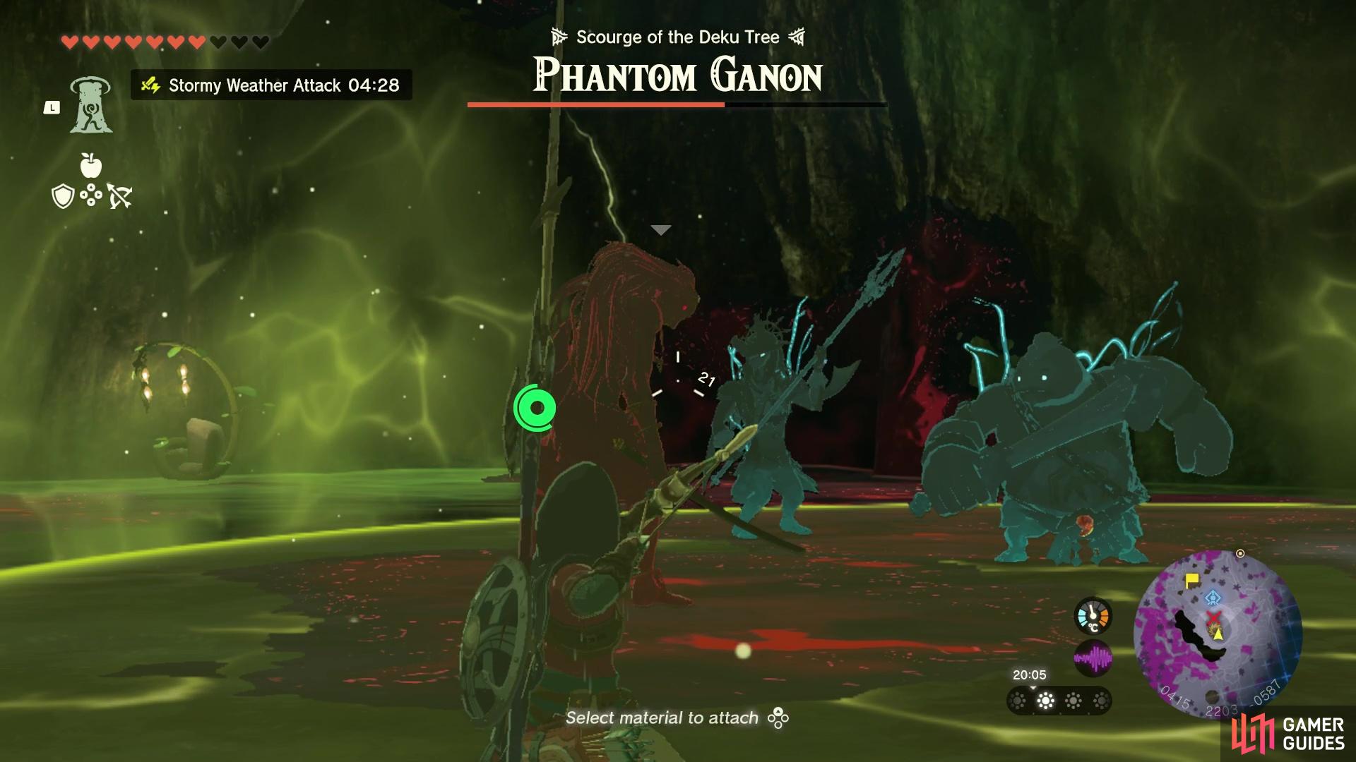 Try to keep out of close combat as the Phantom Ganon has a strong weapon!