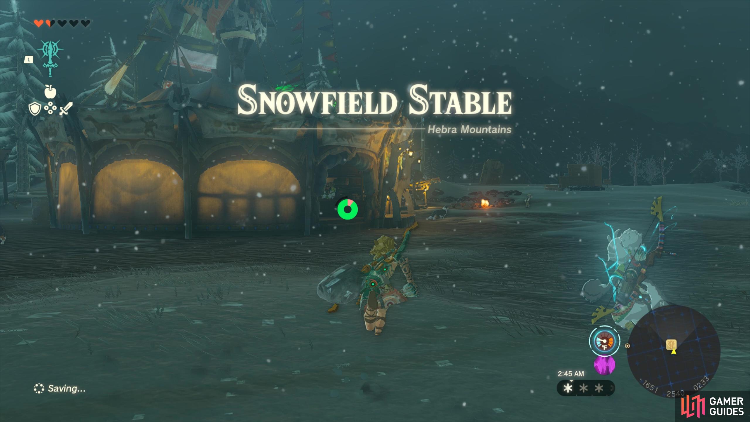 Snowfield Stable.