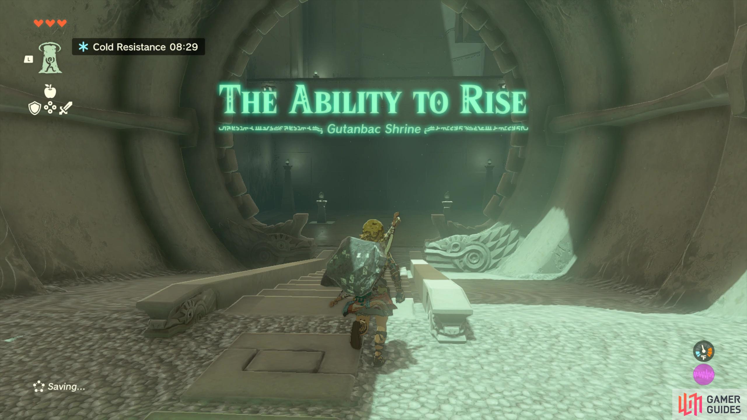 Gutanbac Shrine: The Ability to Rise.